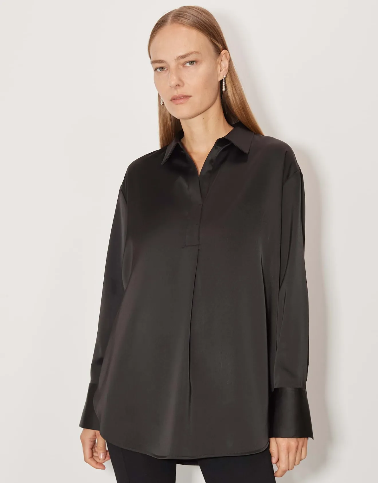 Fashion Satinbluse ZANZA Loose im Oversize Stil Blusen