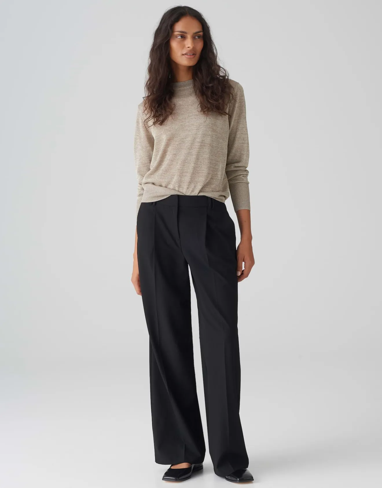 Cheap Schimmernder Pullover PLITZA Regular aus Viskose Mix Strick