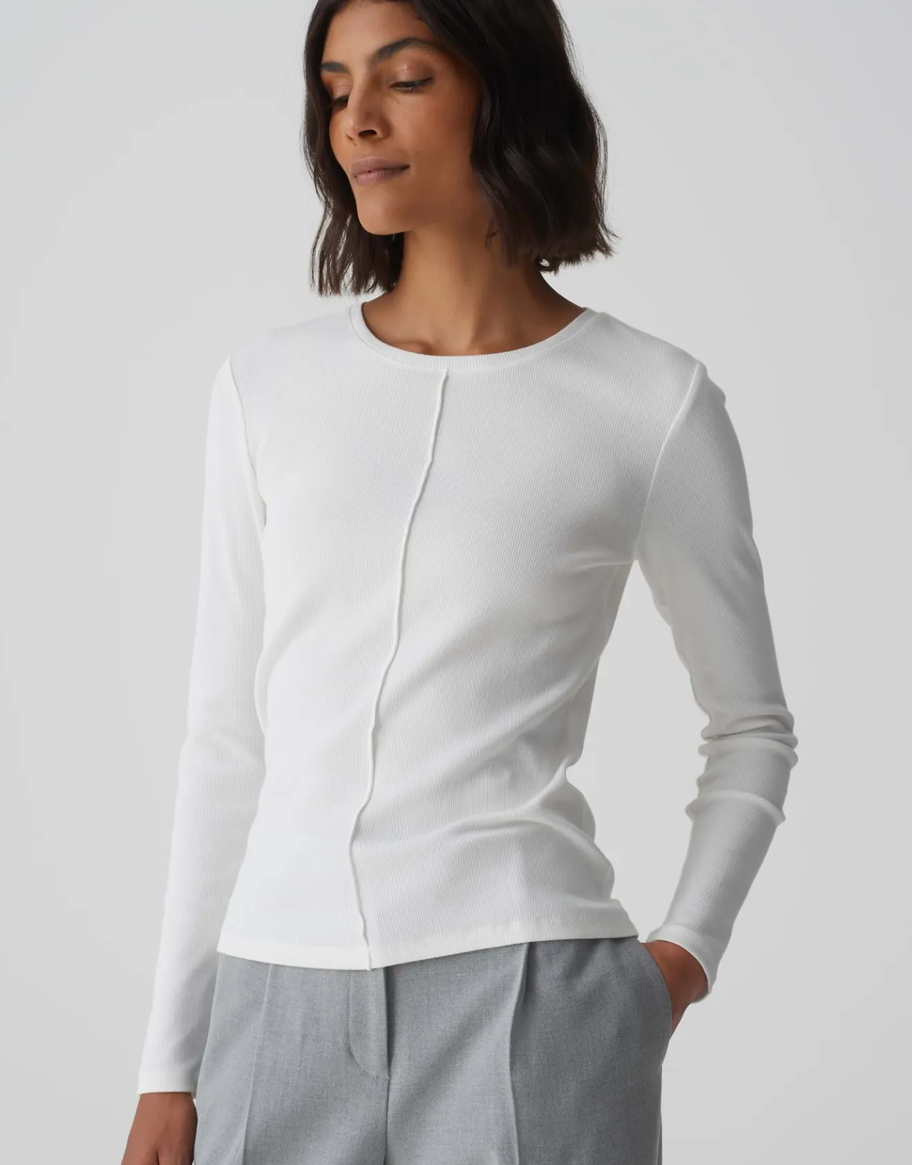 Sale Schmales Rippshirt Sadalie aus BCI Cotton Mix Basics | Shirts