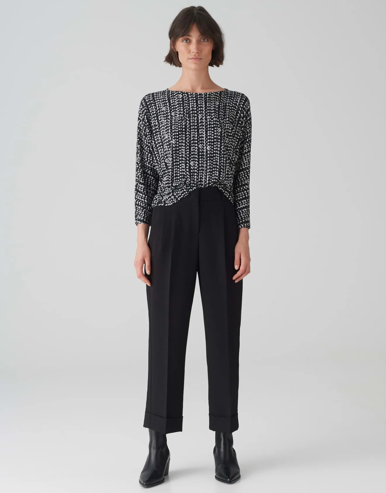 Flash Sale Shirt SEBRY SHINE Batwing Fit aus Viskose Mix Shirts
