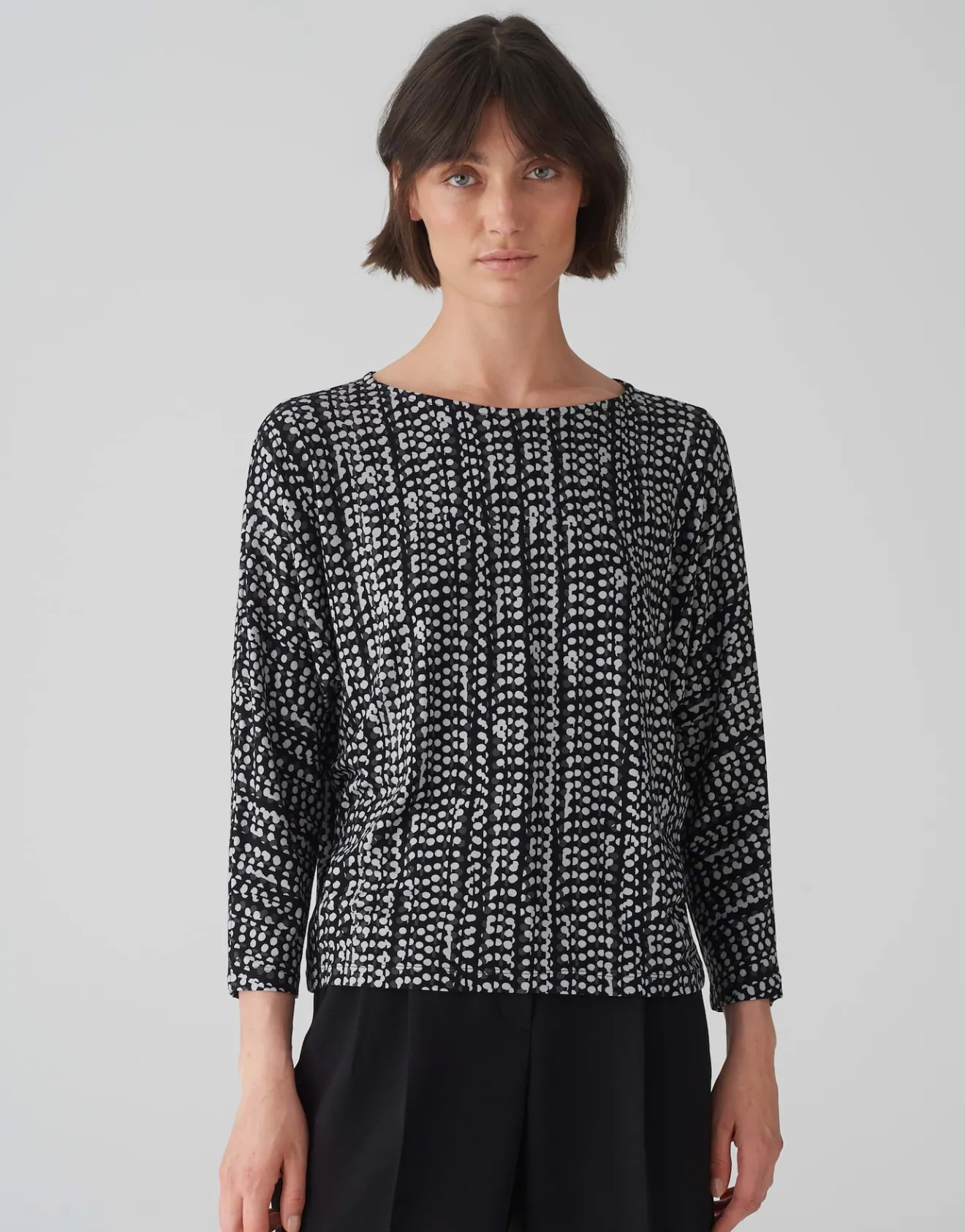 Flash Sale Shirt SEBRY SHINE Batwing Fit aus Viskose Mix Shirts