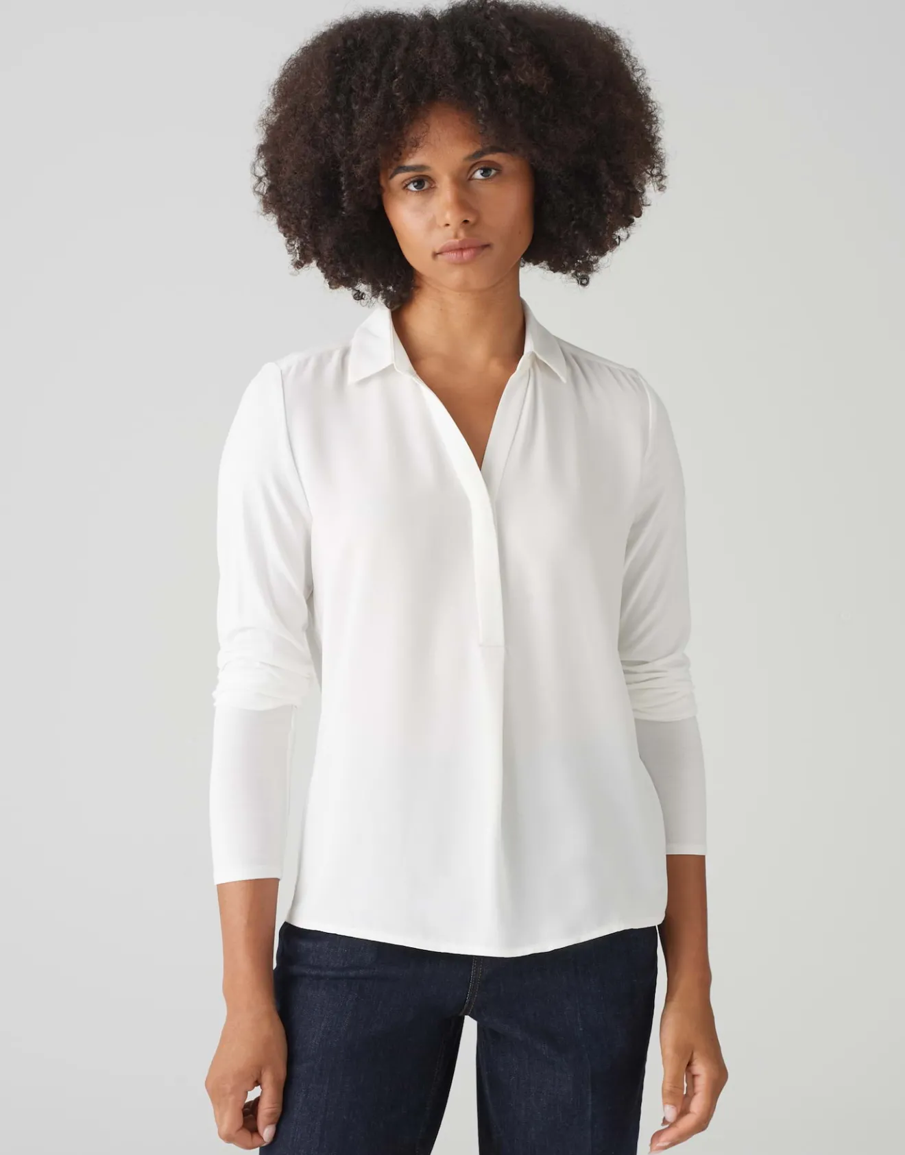 Outlet Shirtbluse FRERA Regular aus Material Mix Blusen