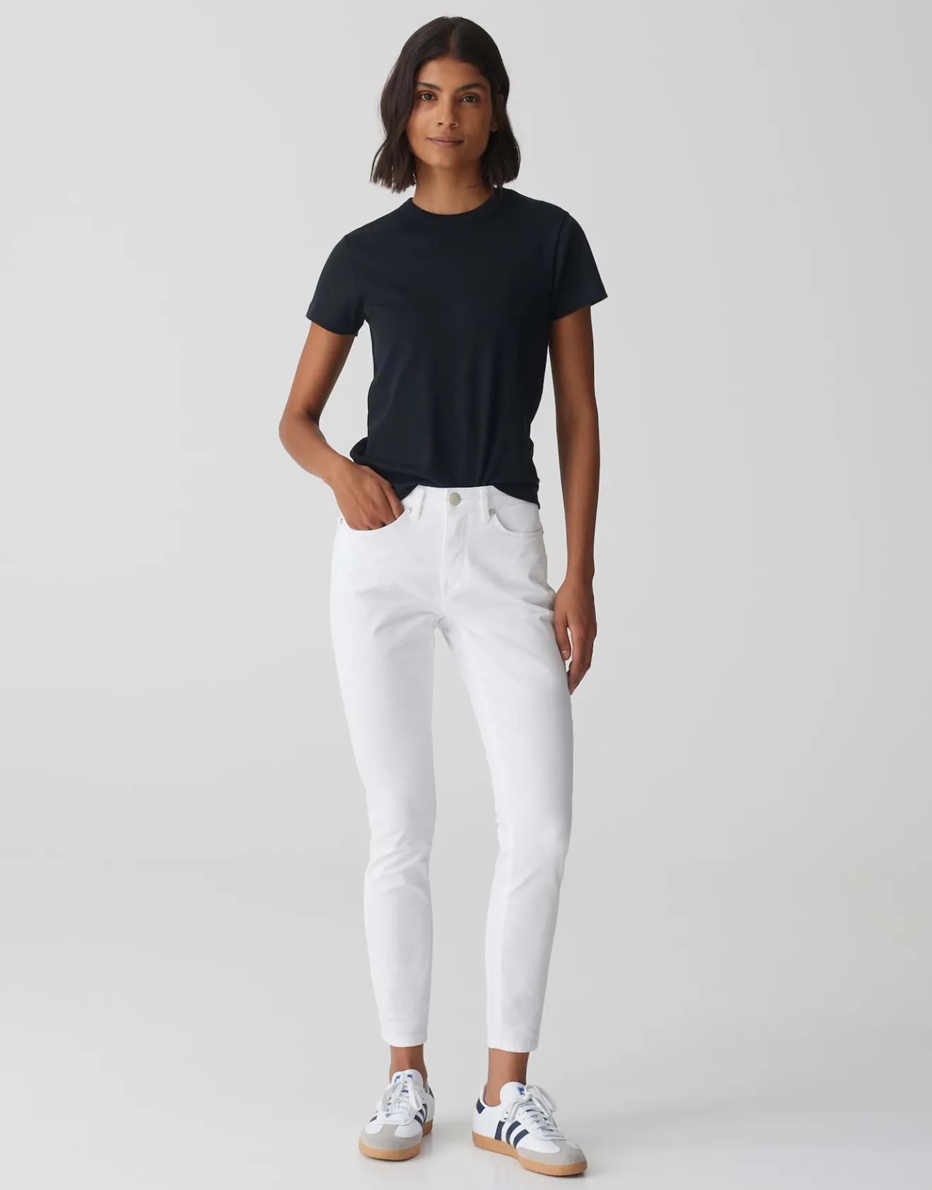 Discount Skinny Jeans ELMA CLEAR Low Rise aus stretchigem BCI Cotton Mix Jeans