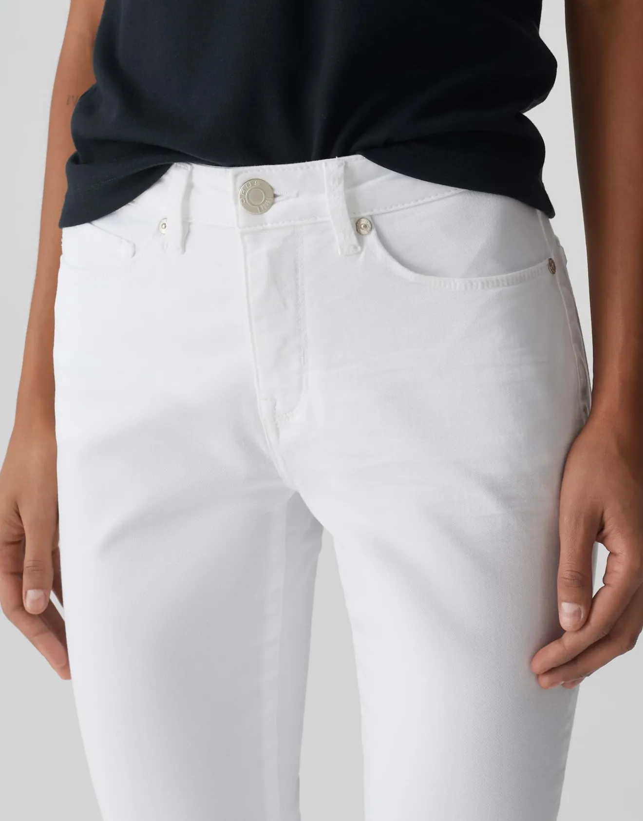 Discount Skinny Jeans ELMA CLEAR Low Rise aus stretchigem BCI Cotton Mix Jeans