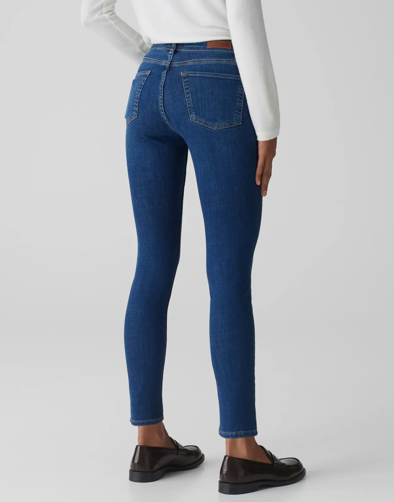 Shop Skinny Jeans ELMA STRONG BLUE Low Rise aus stretchigem BCI Cotton Mix Jeans