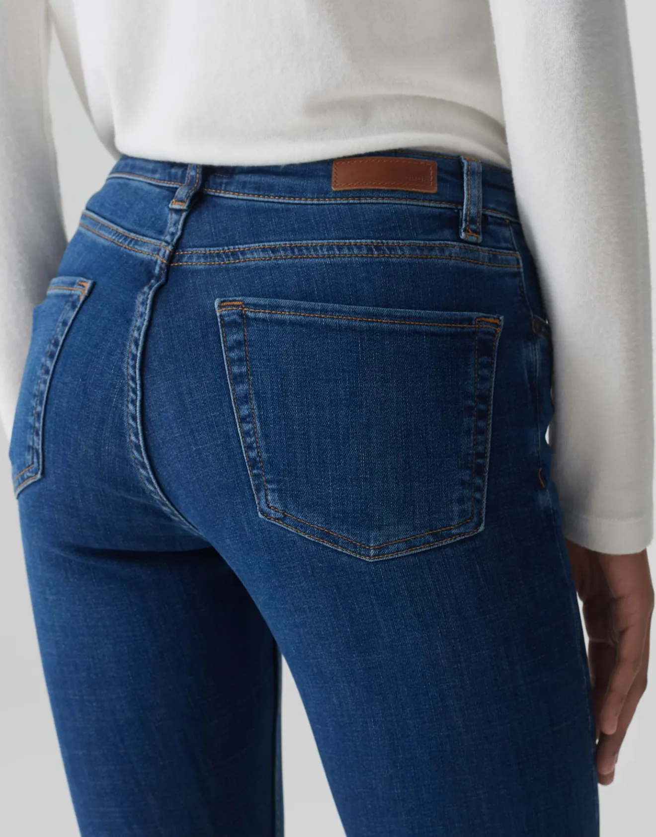 Shop Skinny Jeans ELMA STRONG BLUE Low Rise aus stretchigem BCI Cotton Mix Jeans