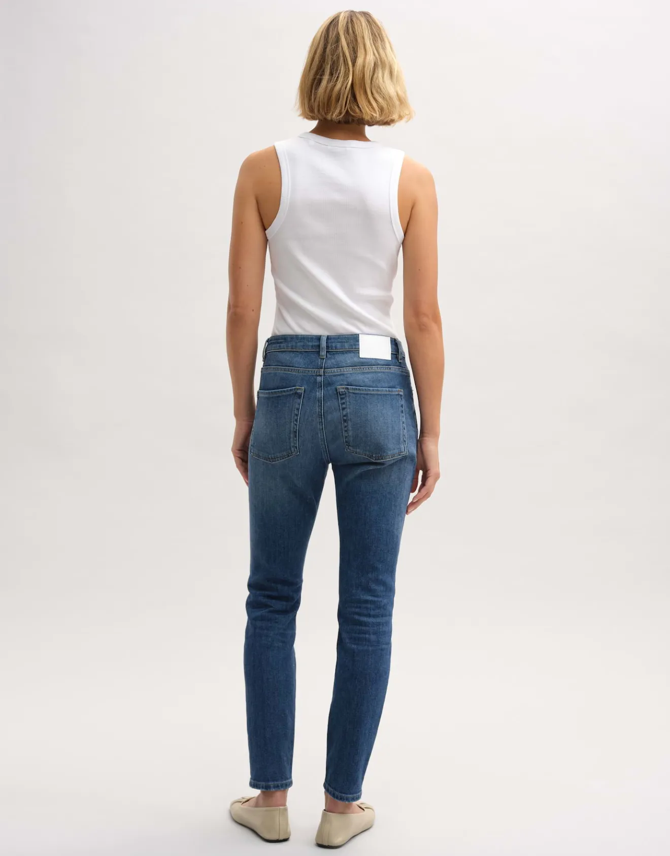 Clearance Slim Jeans EVITA Mid Rise aus stretchigem BCI Cotton Mix Jeans
