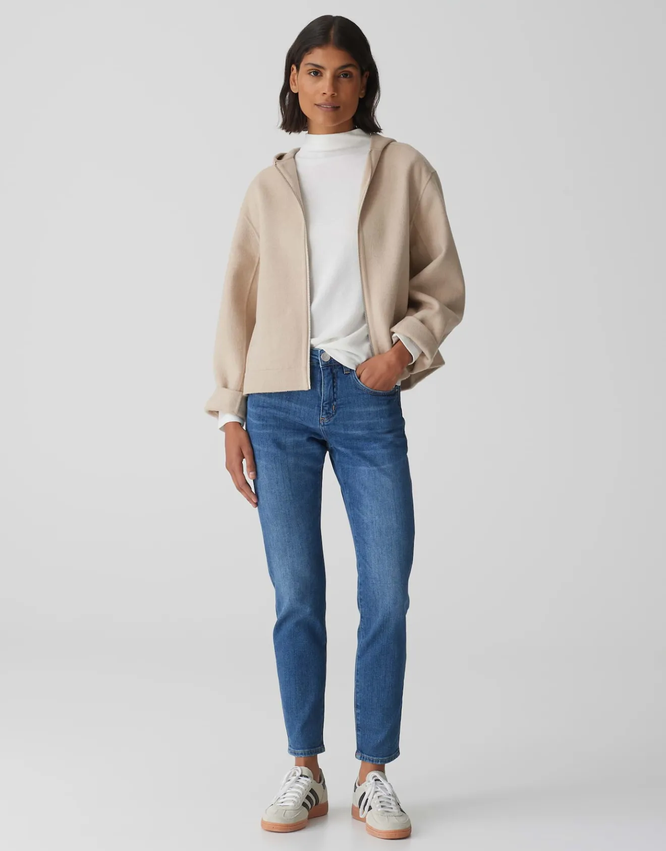 Clearance Slim Jeans EVITA Mid Rise aus stretchigem BCI Cotton Mix Jeans