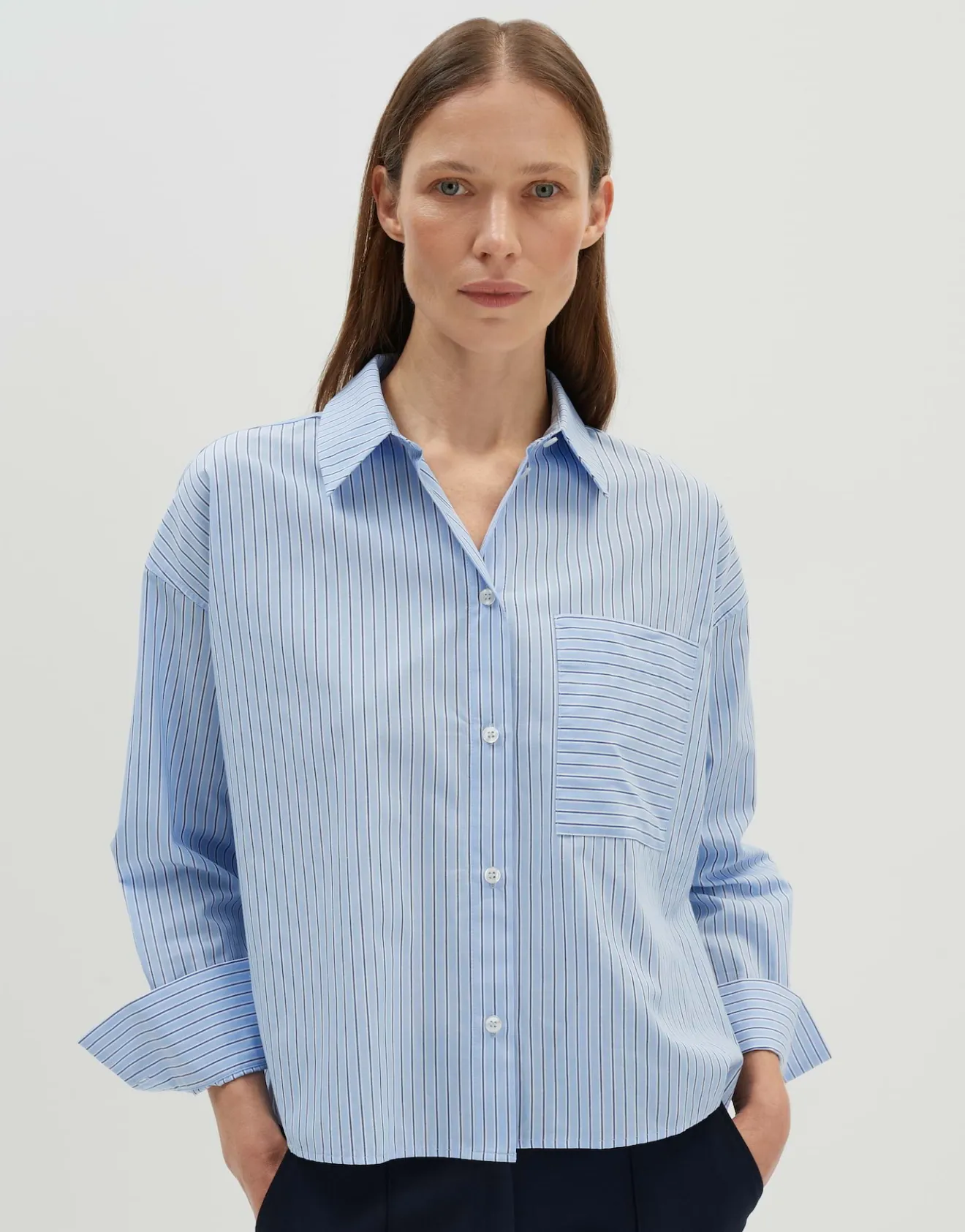 Cheap Streifenbluse ZOPPINA Loose aus nachhaltiger Baumwolle Blusen