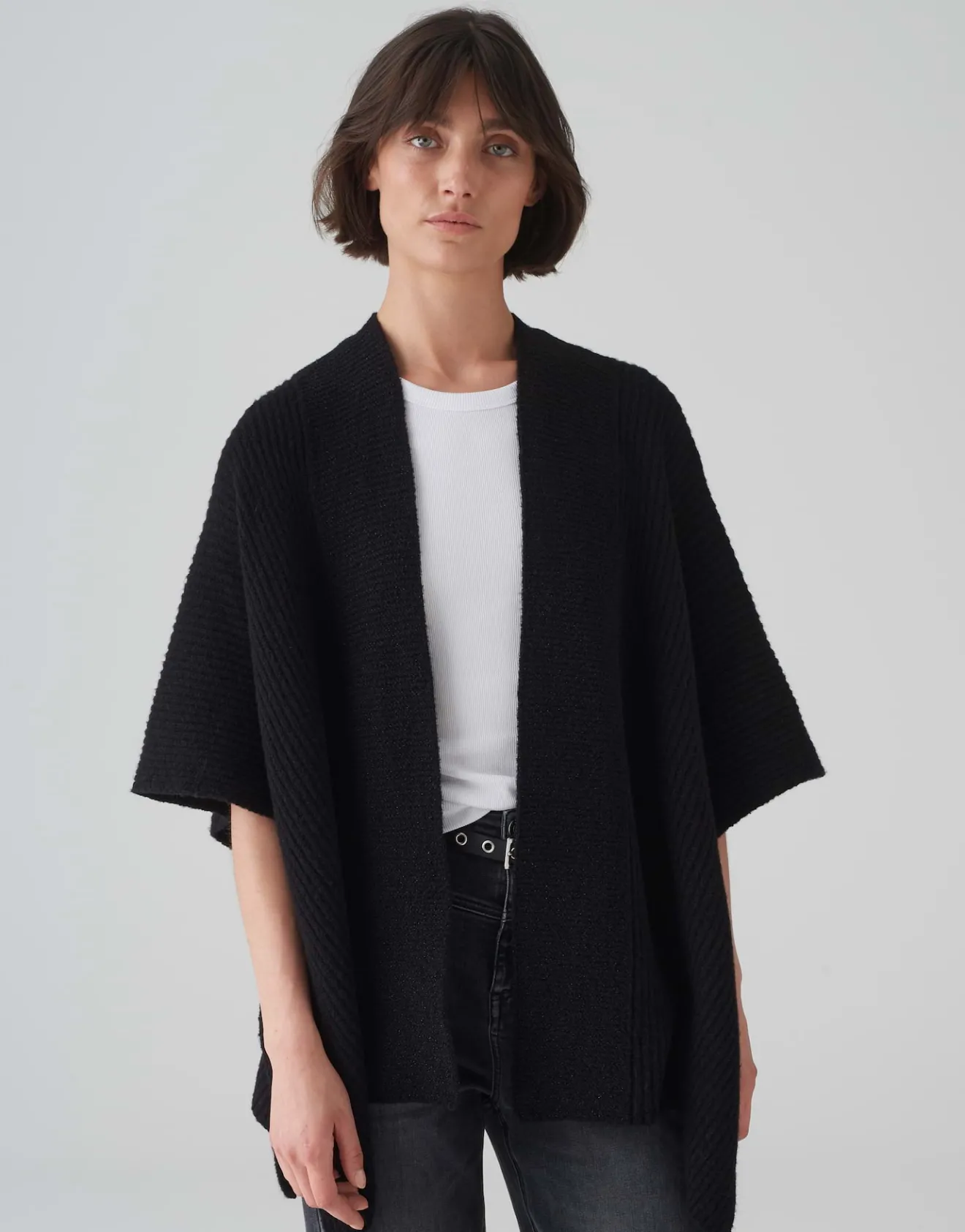 Fashion Strickcape ABLANKI Oversize mit Wolle Accessoires