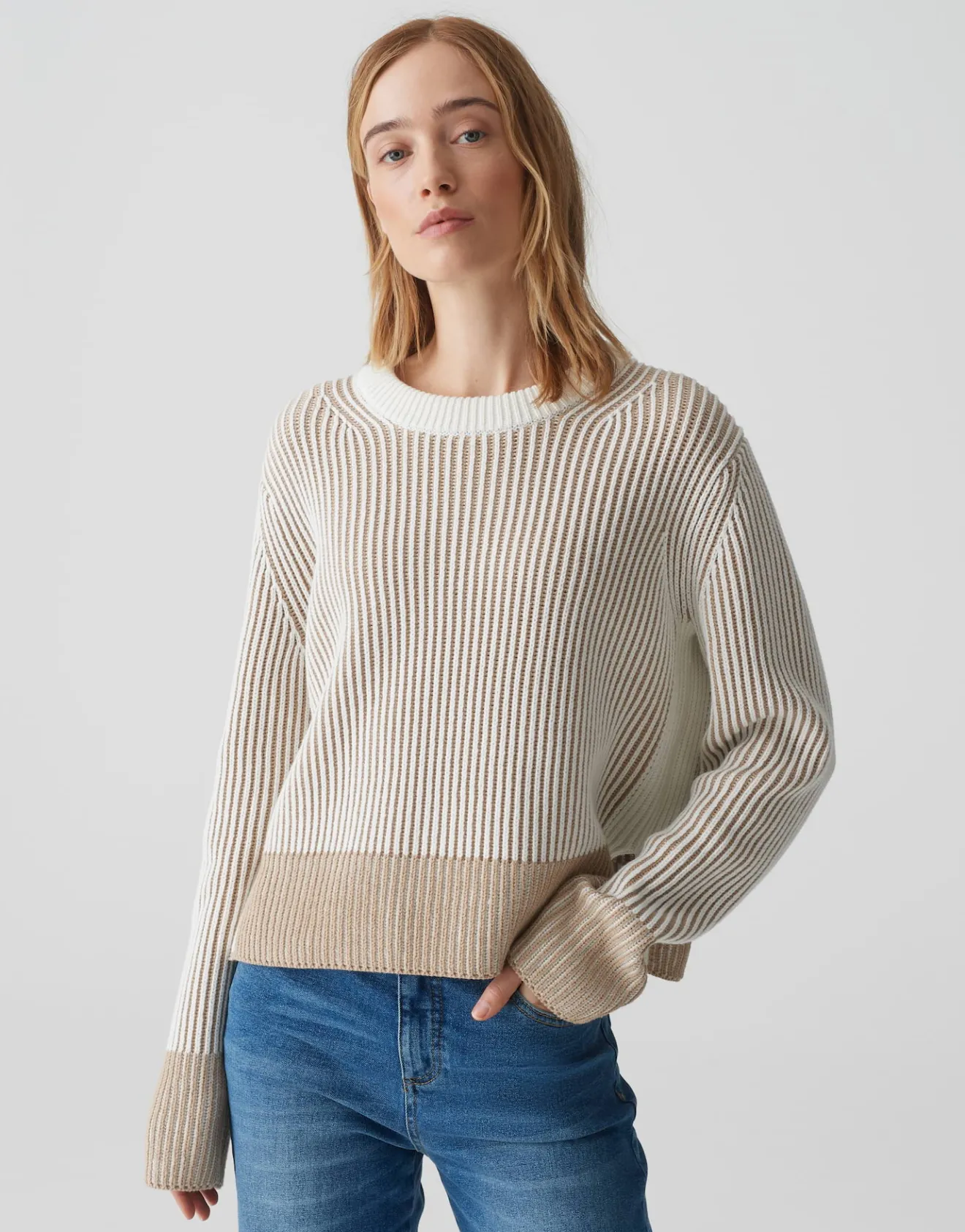 Best Strickpullover PAGULA Loose aus Baumwoll Mix Strick