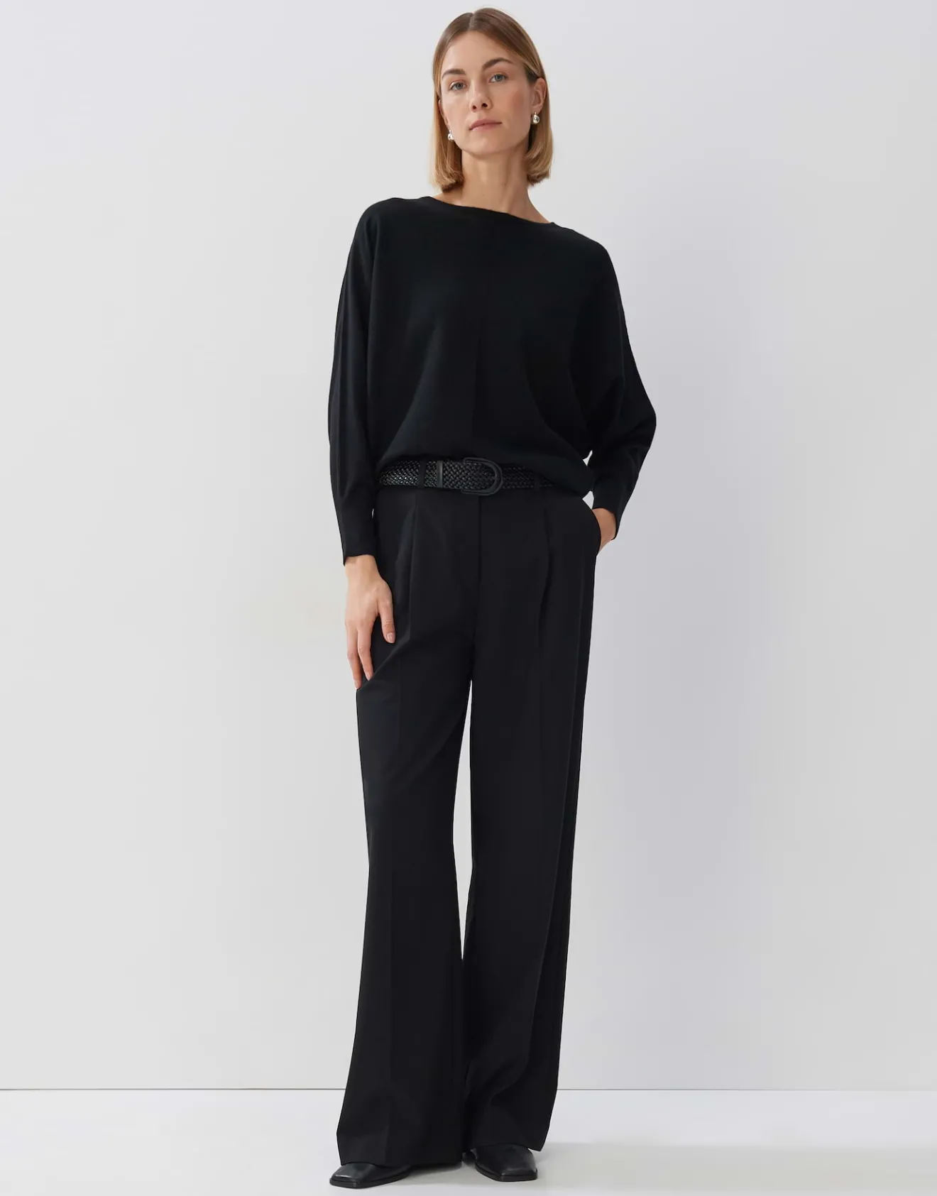 Discount Strickpullover TALIYA DETAIL Loose aus weichem Viskose Mix Strick