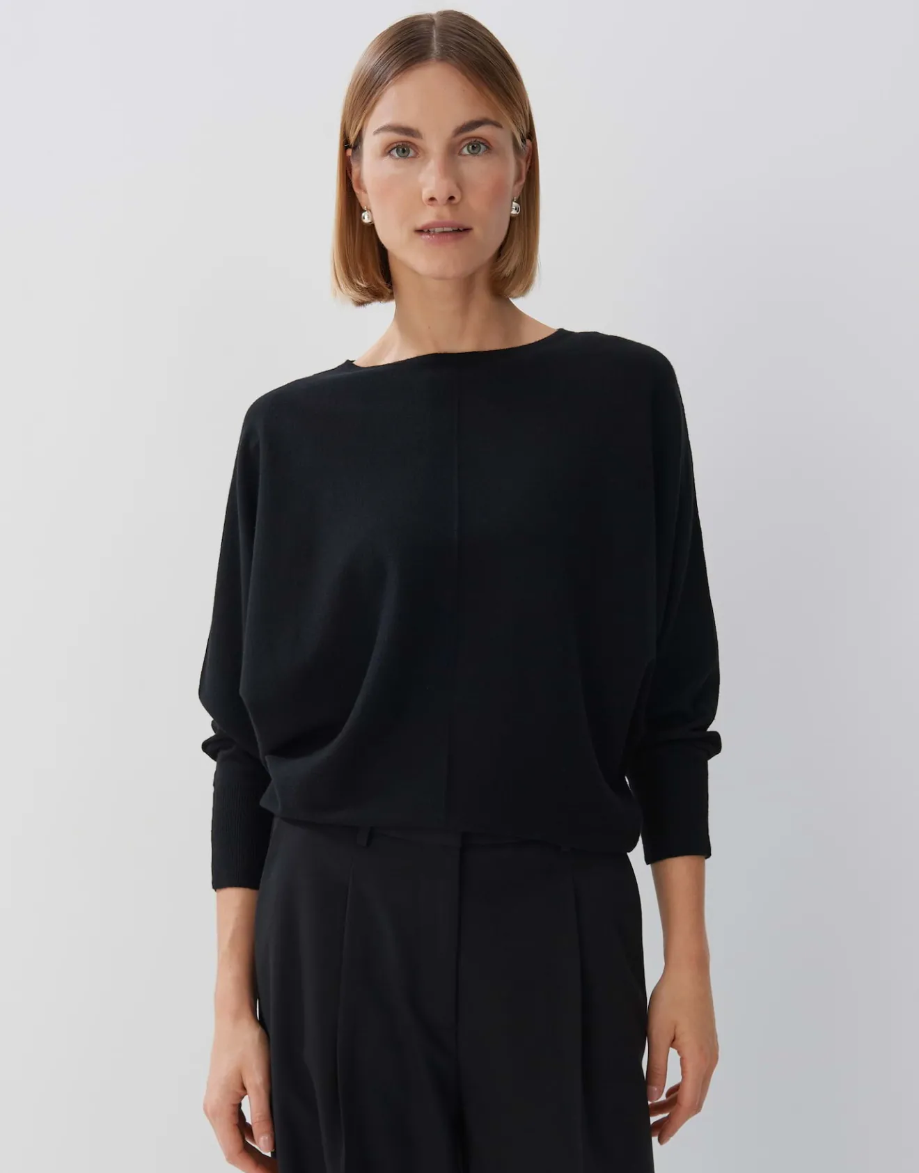 Discount Strickpullover TALIYA DETAIL Loose aus weichem Viskose Mix Strick