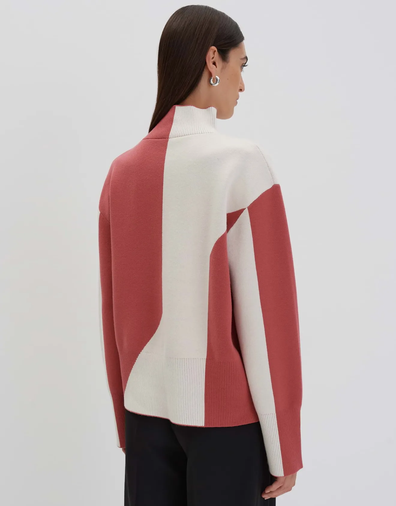 Store Strickpullover TAMIELA Loose mit Color Blocking Strick