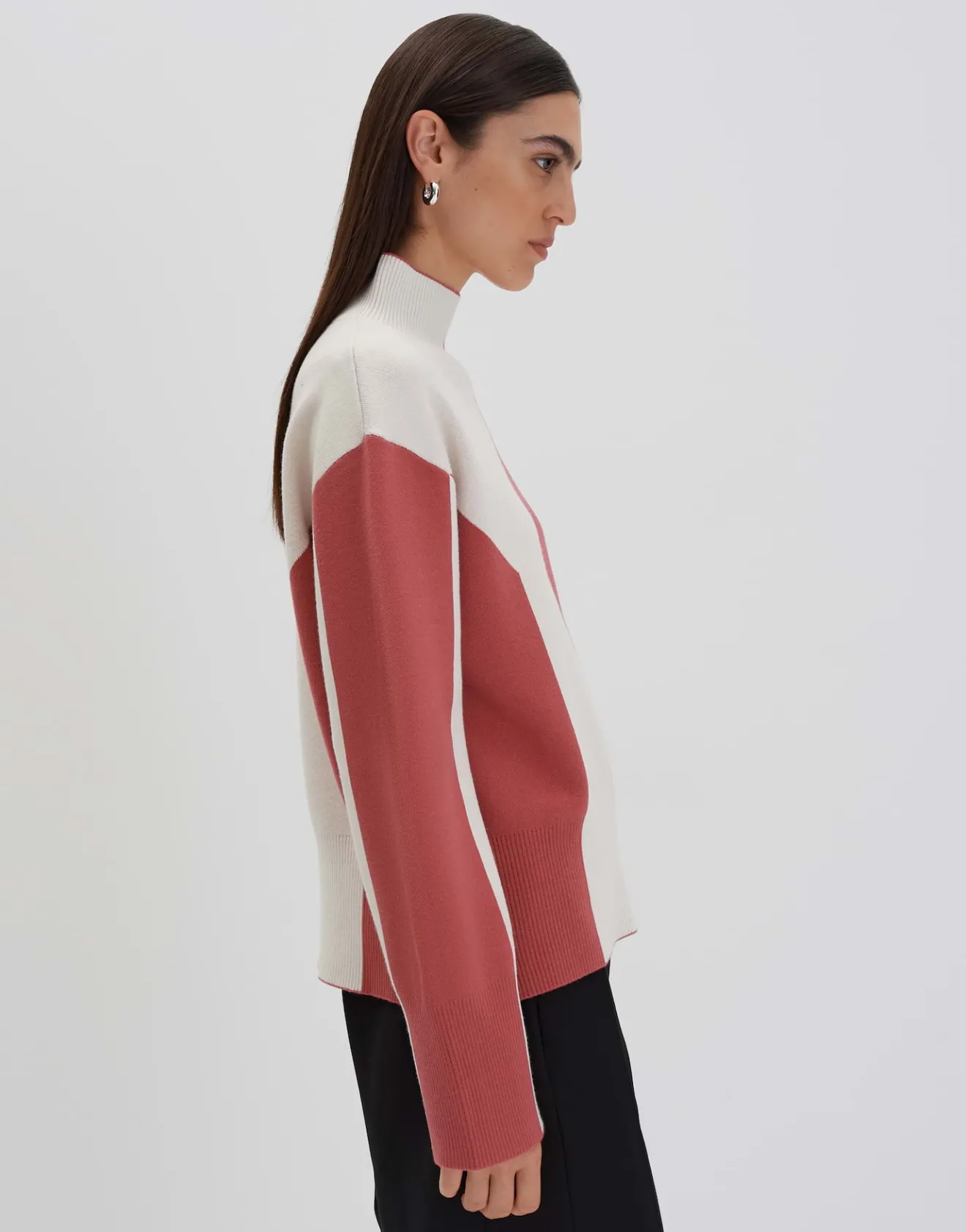 Store Strickpullover TAMIELA Loose mit Color Blocking Strick