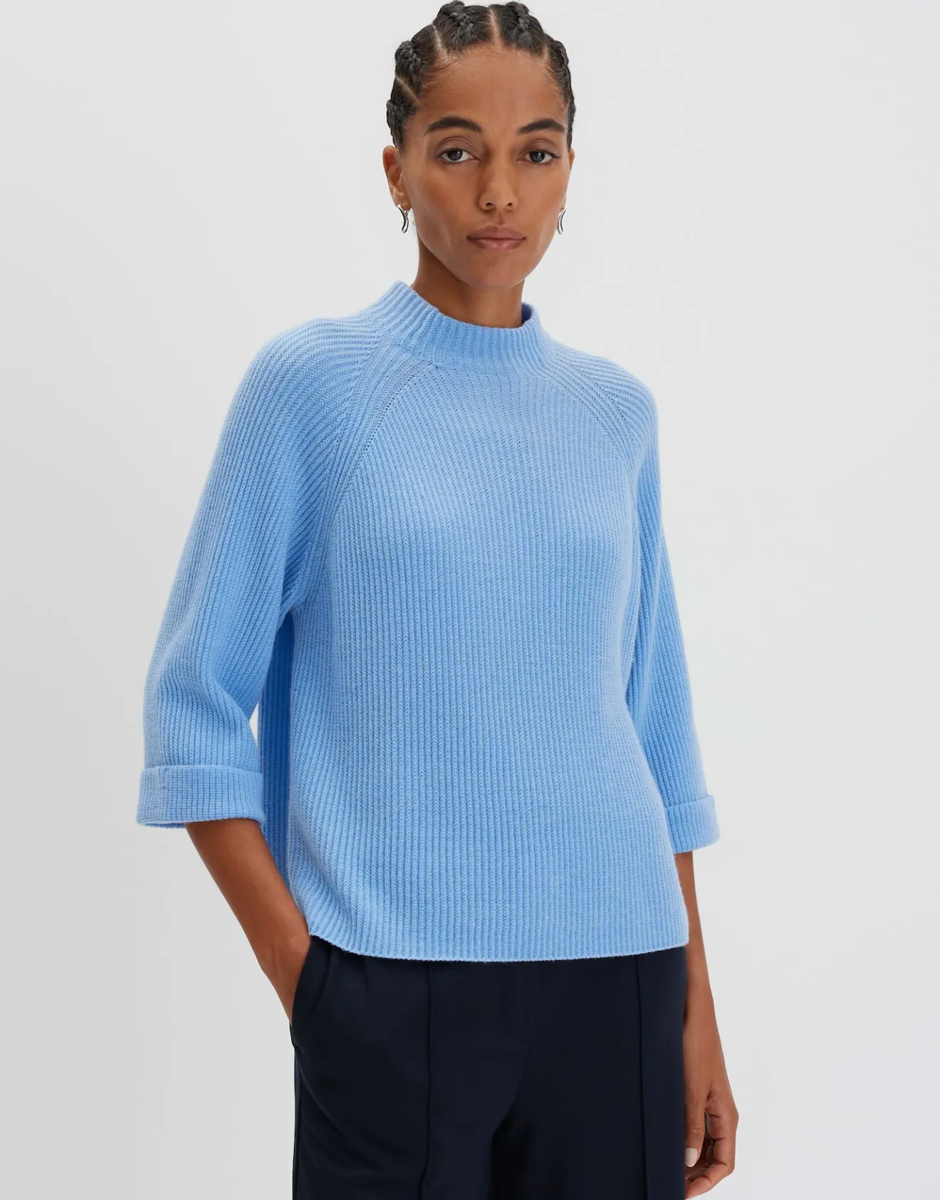 Cheap Strickpullover TIJOULIE Loose mit Kaschmir Strick