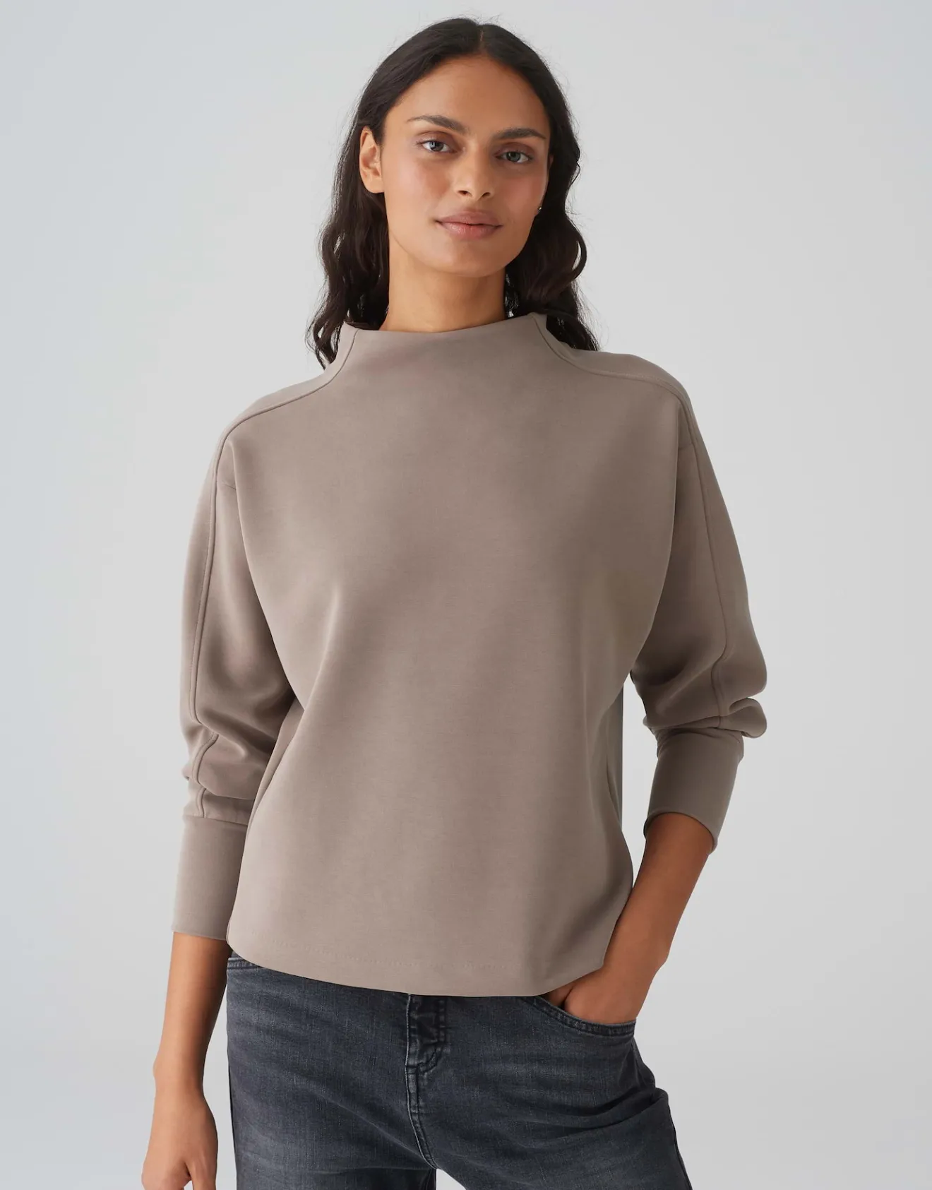 Fashion Sweater GALONINE Regular aus weichem Modal Mix Sweat