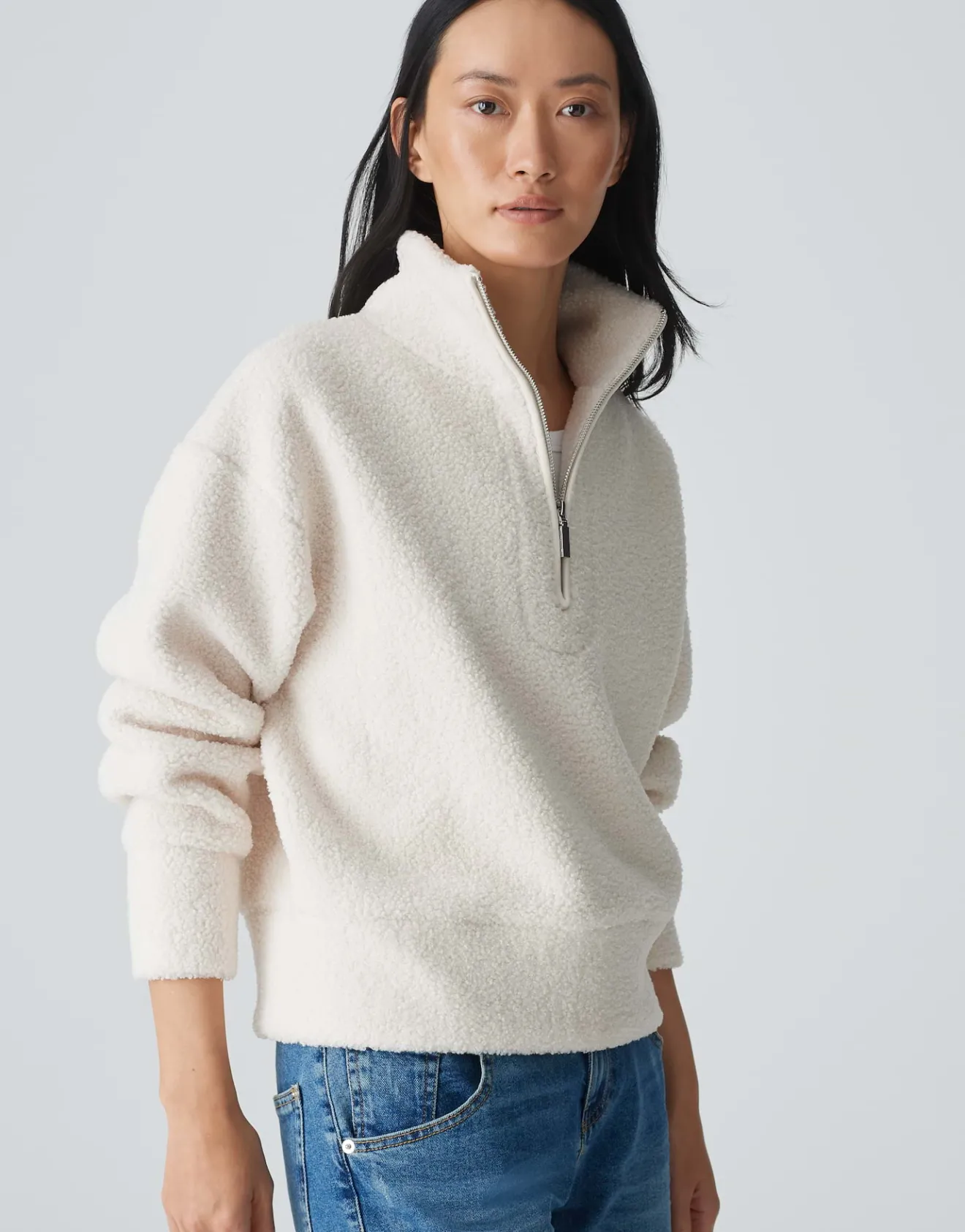 Cheap Sweater GATROI Regular in Teddyfell Optik Sweat