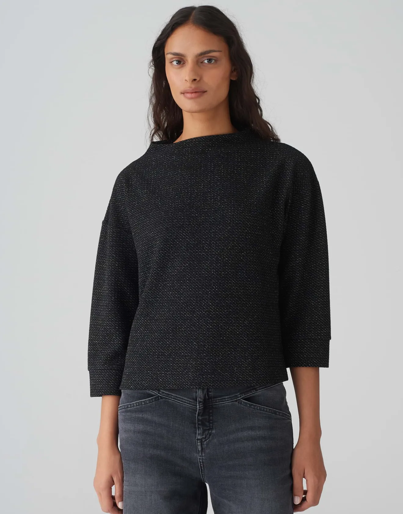 Cheap Sweater GESCHE Boxy Fit mit Glitzer Details Sweat