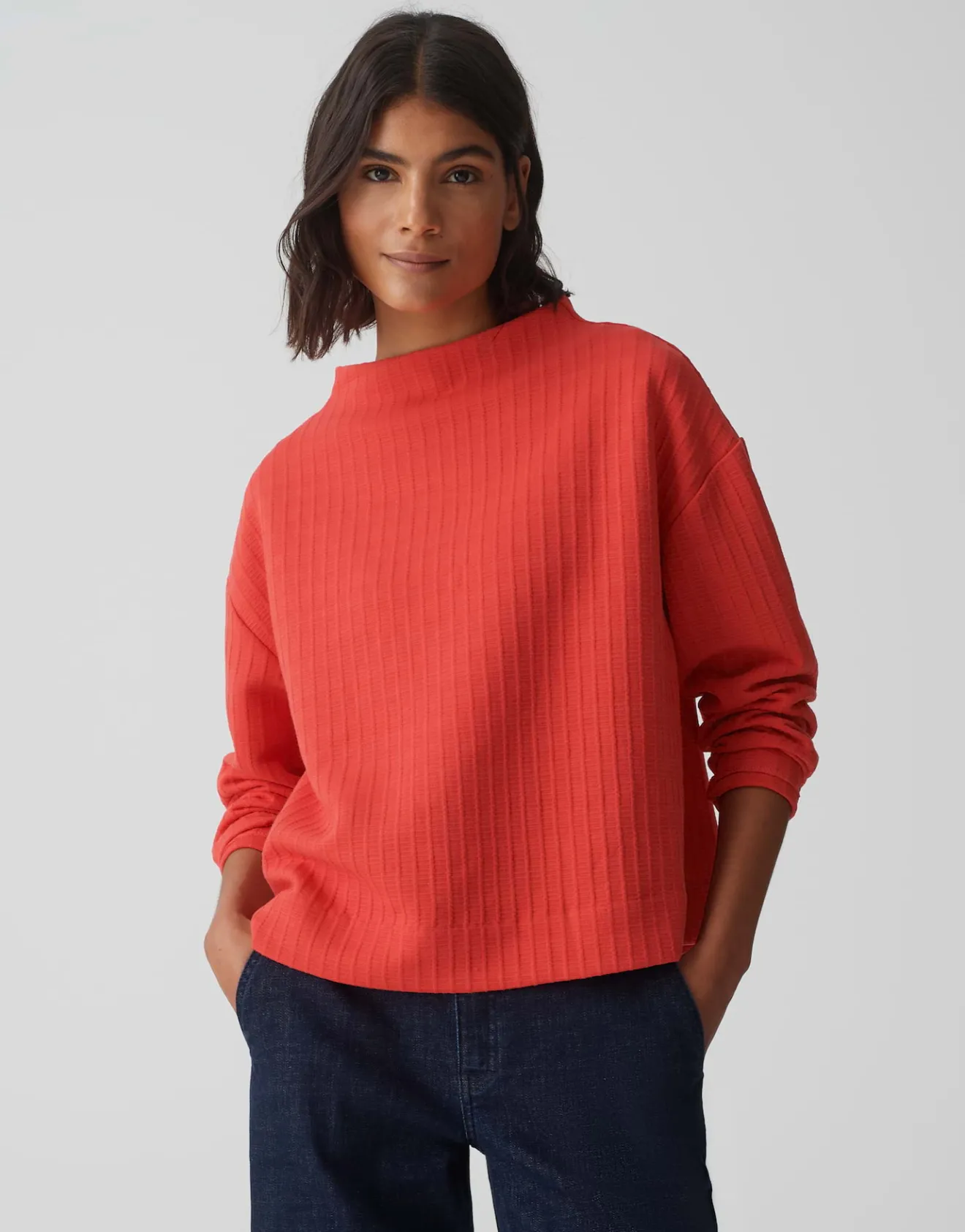 Clearance Sweater GYNAMI Regular mit Struktur Sweat