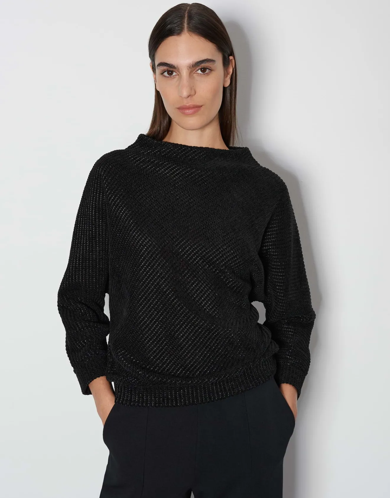 Cheap Sweater USUNI Loose in Chenille Optik Sweat