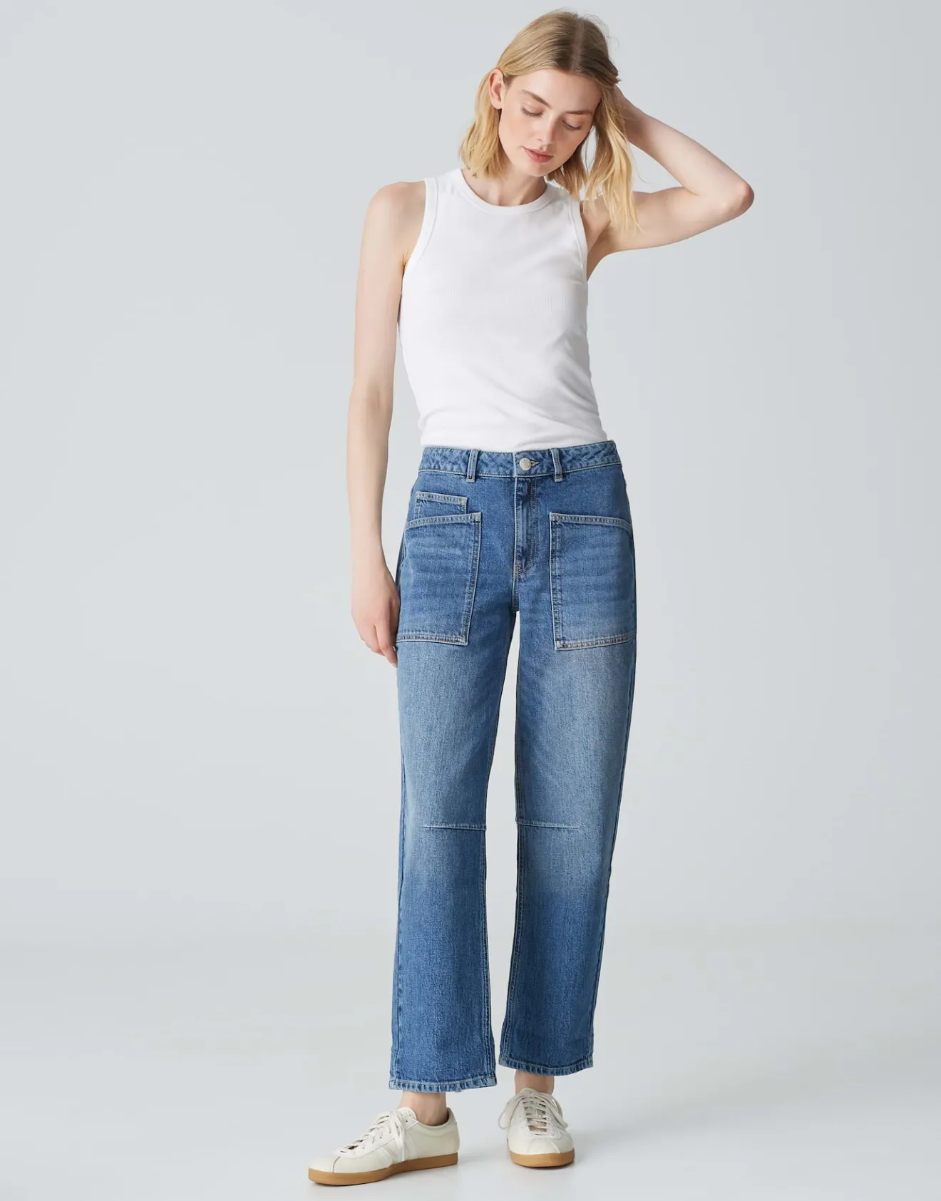 Discount Tapered Jeans LISSIE Mid Rise aus BCI Cotton Mix Jeans