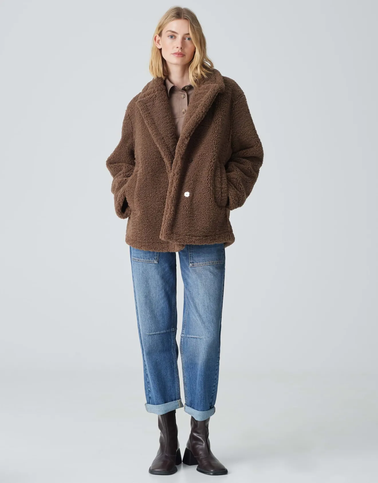 Store Teddyjacke HEVERLY Oversize mit weicher Innenseite Jacken & Mäntel