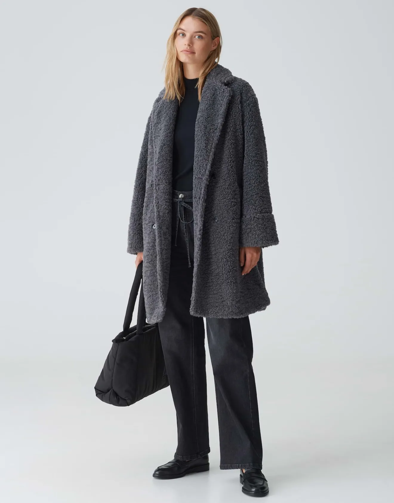 Online Teddymantel HONISE Loose im Oversize Look Jacken & Mäntel