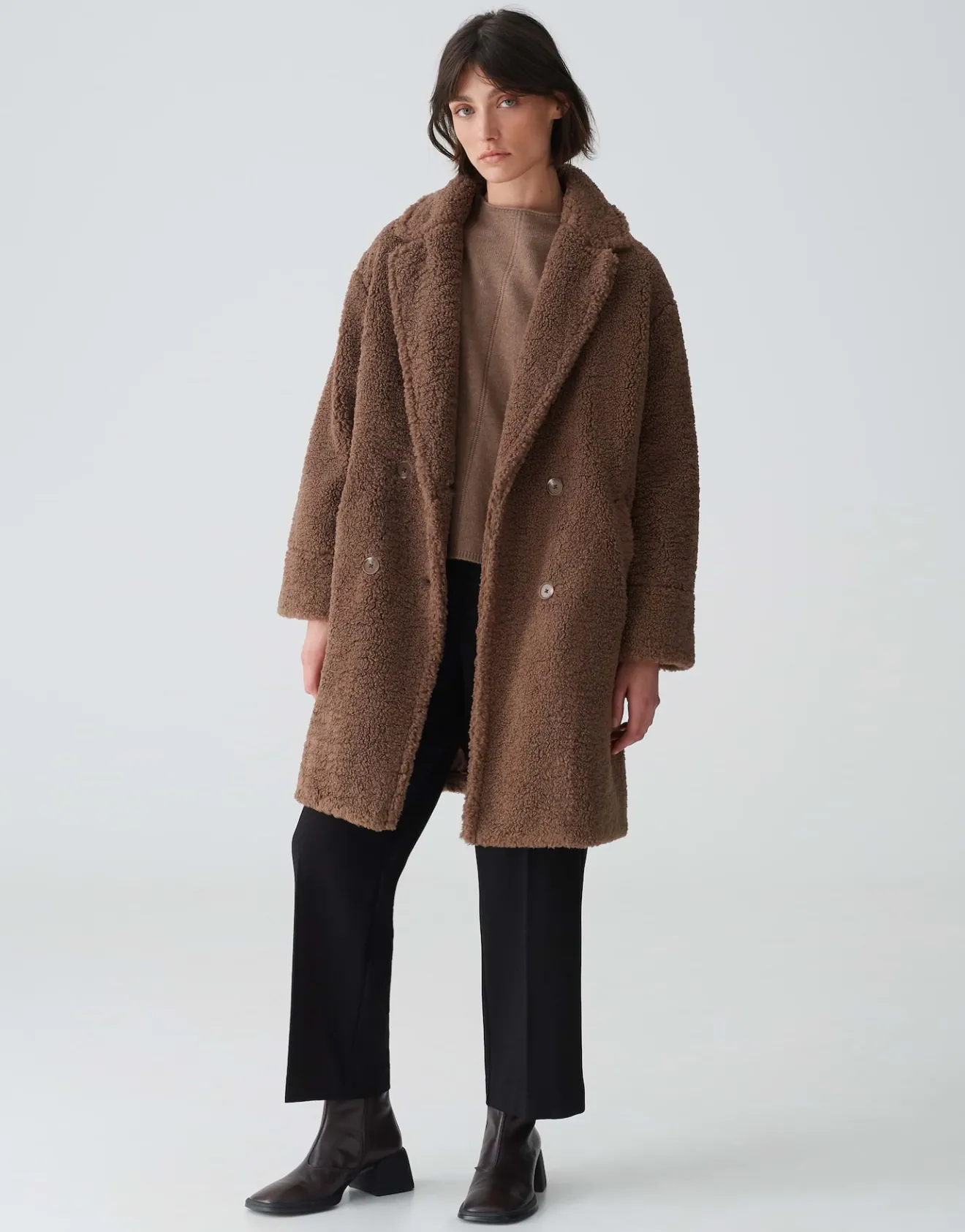 Best Sale Teddymantel HONISE Loose im Oversize Look Jacken & Mäntel