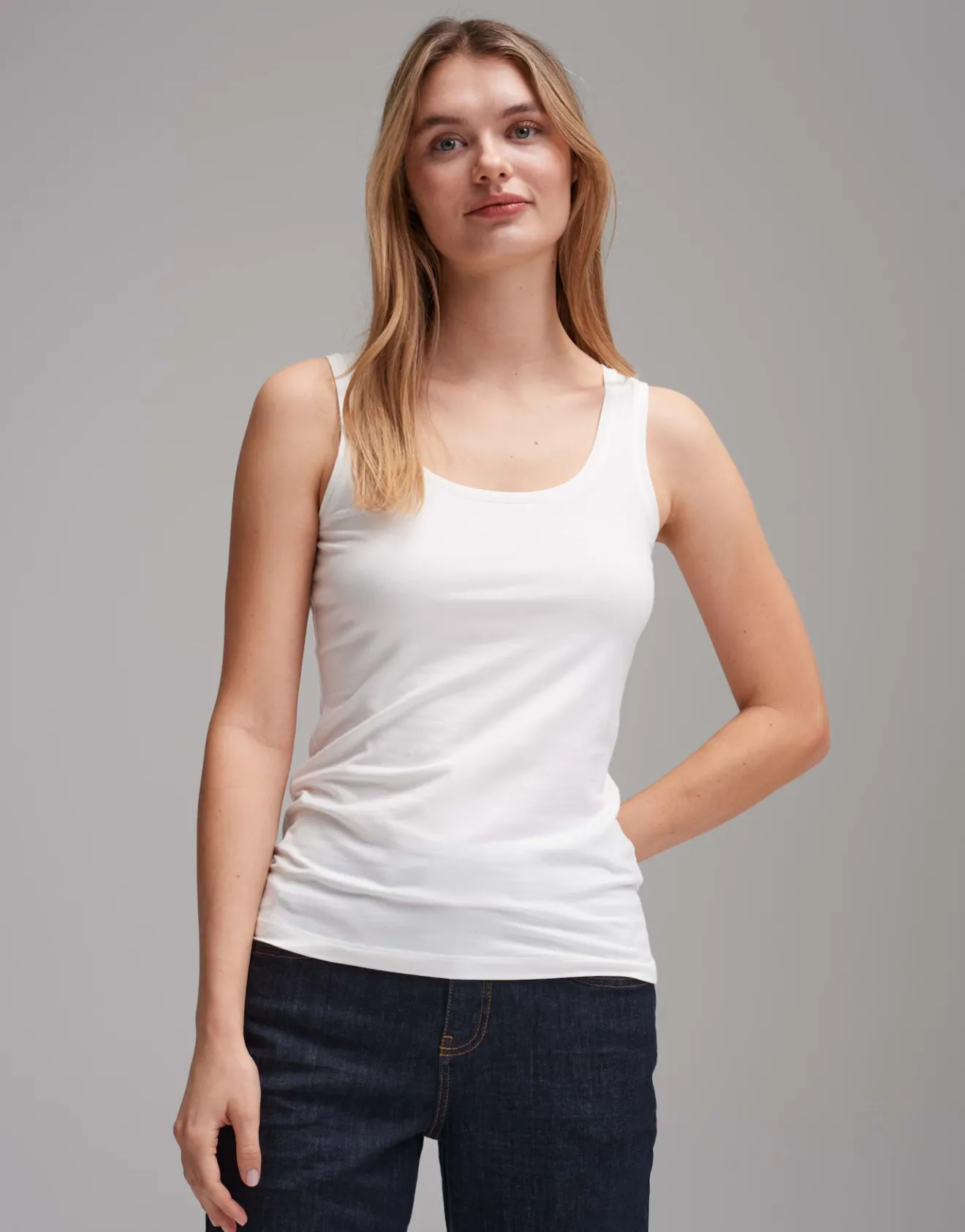 Sale Trägertop IMILIA Slim aus BCI Cotton Mix Basics | Shirts