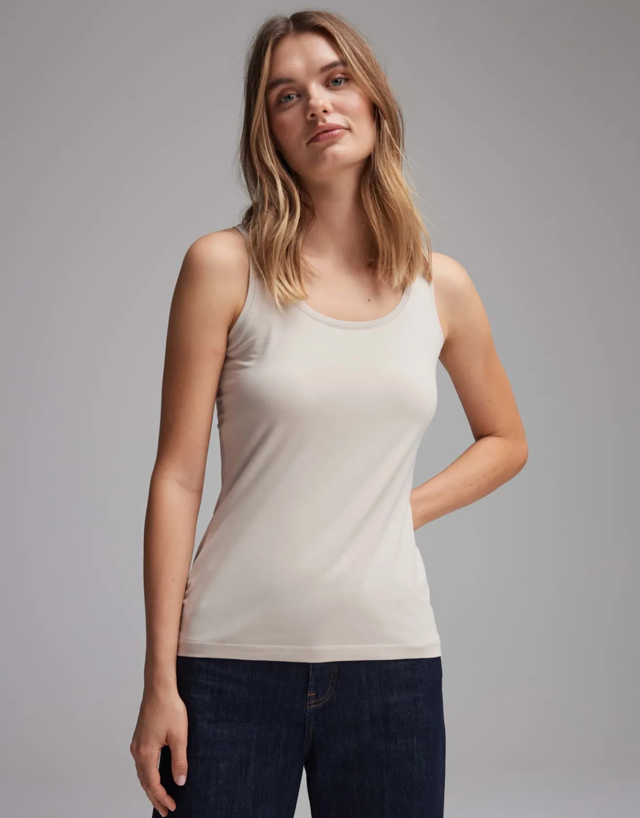 Online Trägertop IMILIA Slim aus BCI Cotton Mix Basics | Shirts