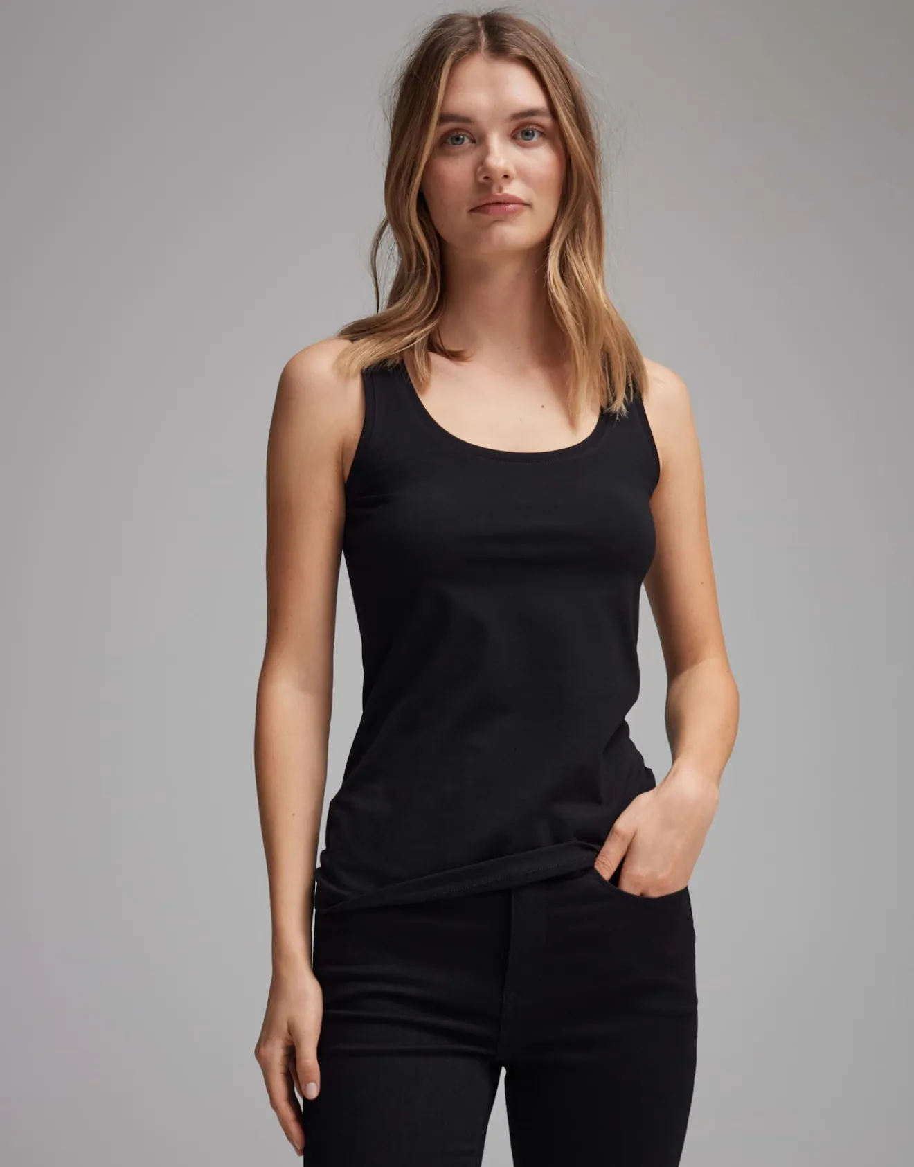 Fashion Trägertop IMILIA Slim aus BCI Cotton Mix Basics | Shirts