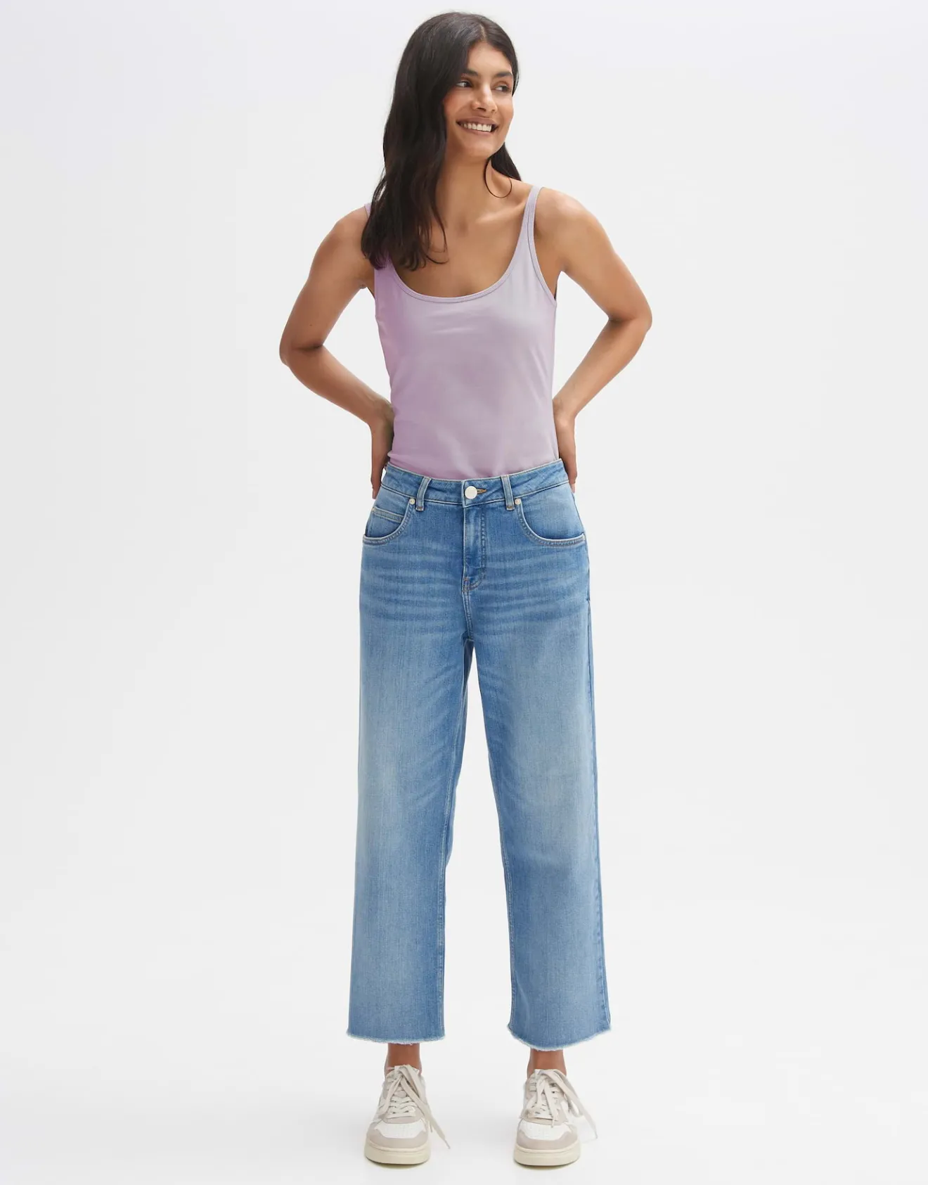 Outlet Trägertop INA Slim aus stretchigem BCI Cotton Mix Basics