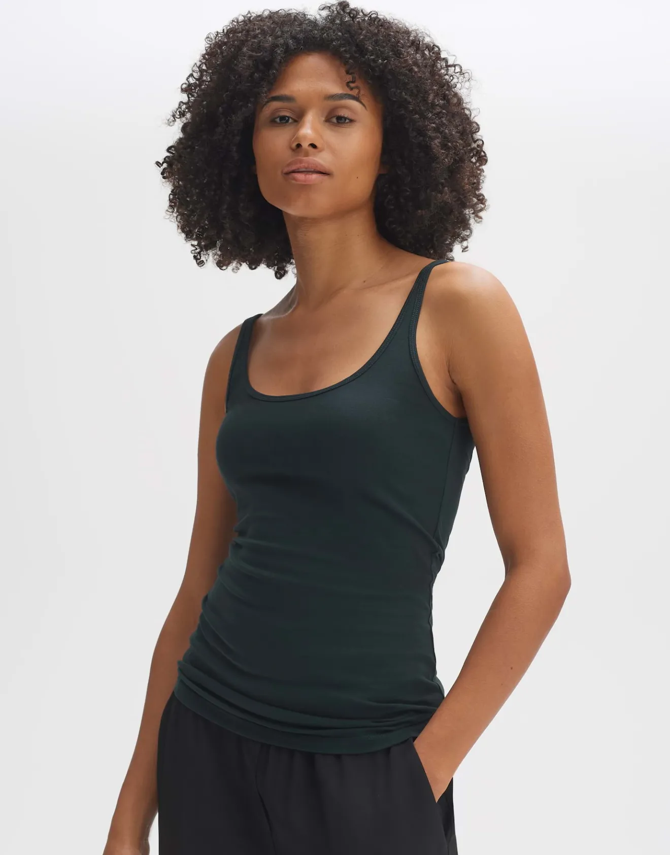 Fashion Trägertop INA Slim aus stretchigem BCI Cotton Mix Basics