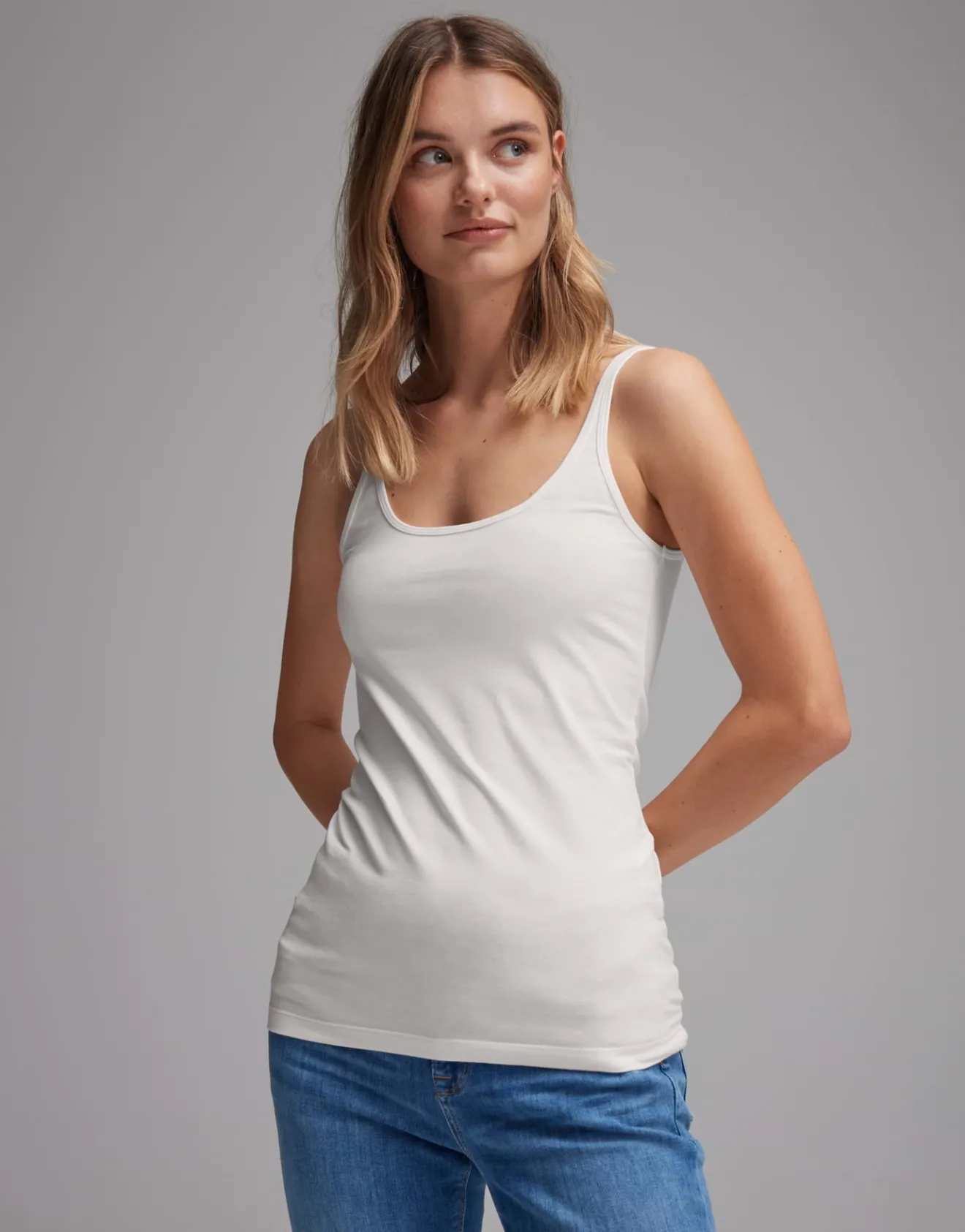 Shop Trägertop INA Slim aus stretchigem BCI Cotton Mix Basics | Shirts