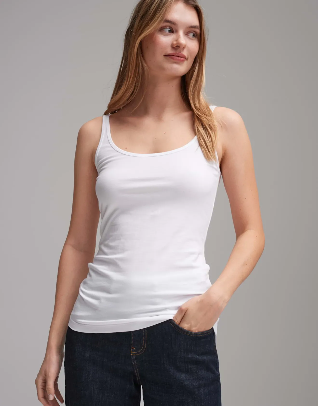 New Trägertop INA Slim aus stretchigem BCI Cotton Mix Basics | Shirts