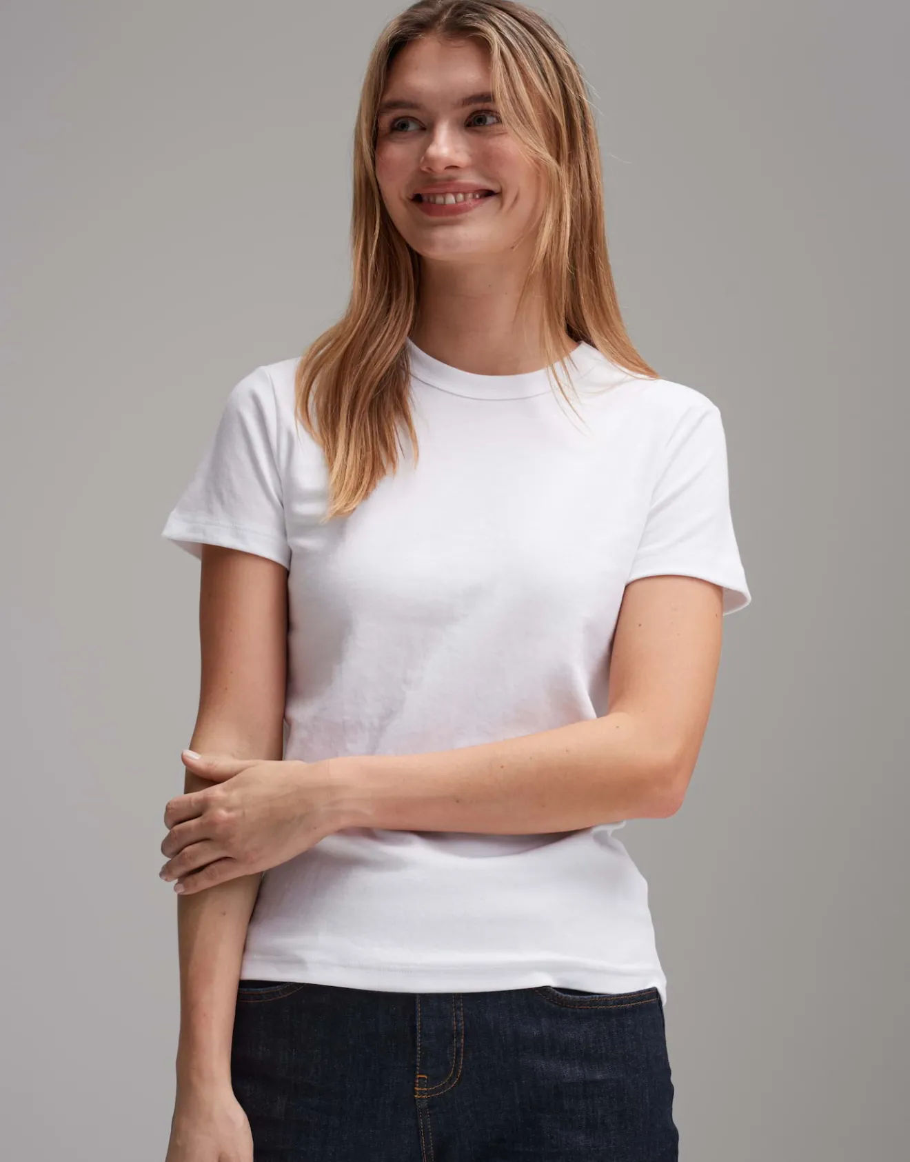 Fashion T-Shirt SAMUN Slim aus BCI Cotton Mix Basics | Shirts