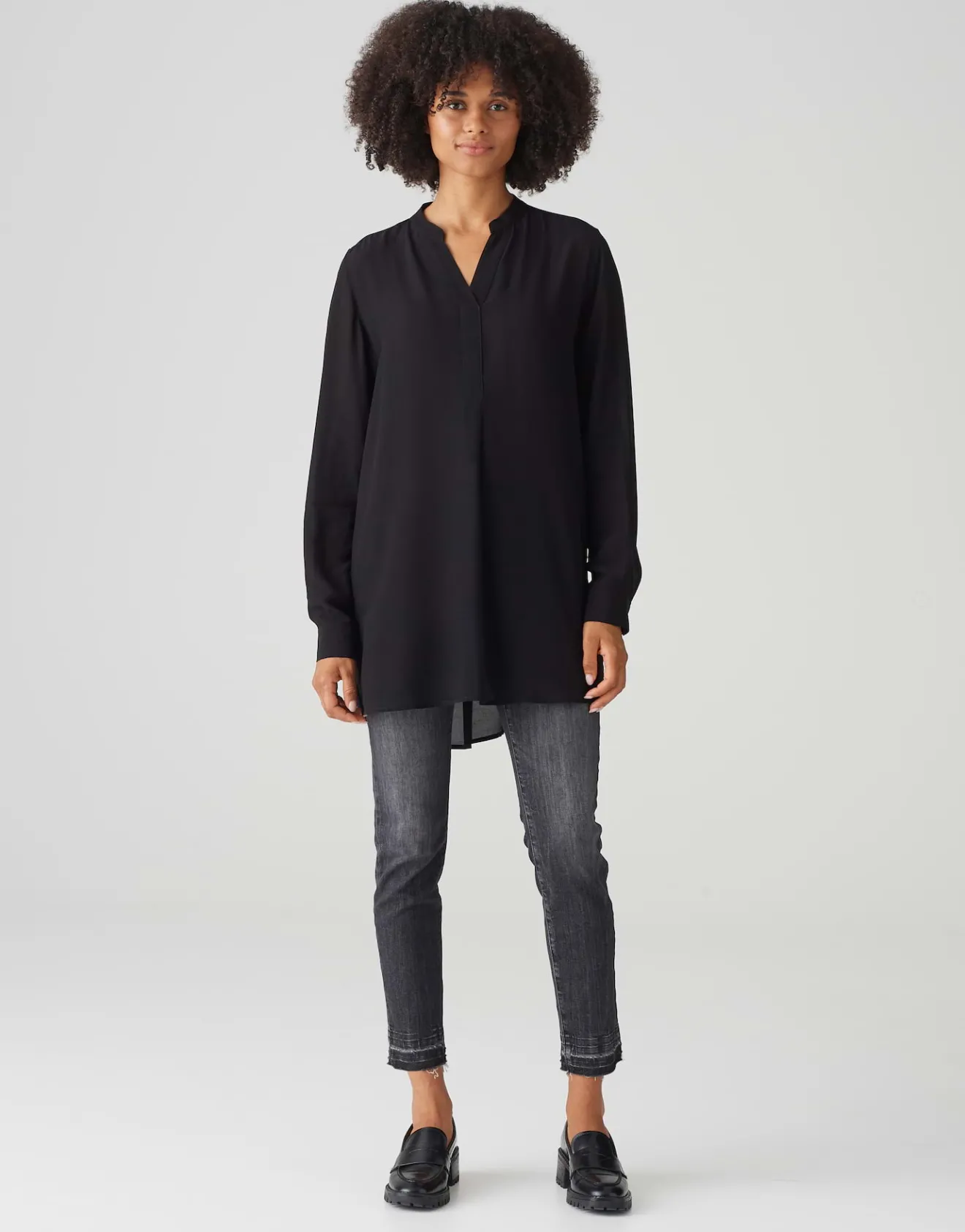 Discount Tunikabluse FACURA Loose aus Viskose Blusen