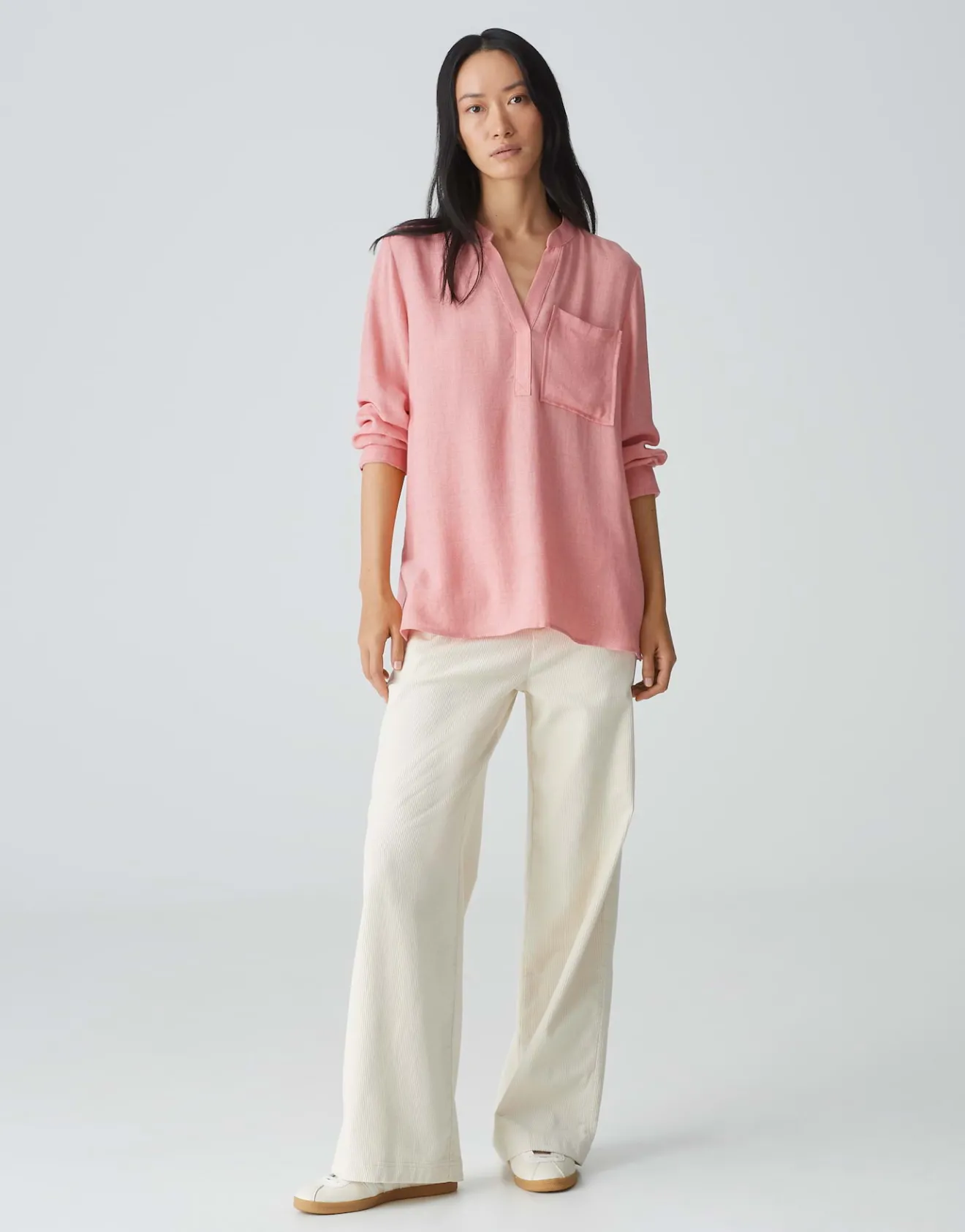Discount Tunikabluse FANELL Regular aus weichem Flanell Blusen