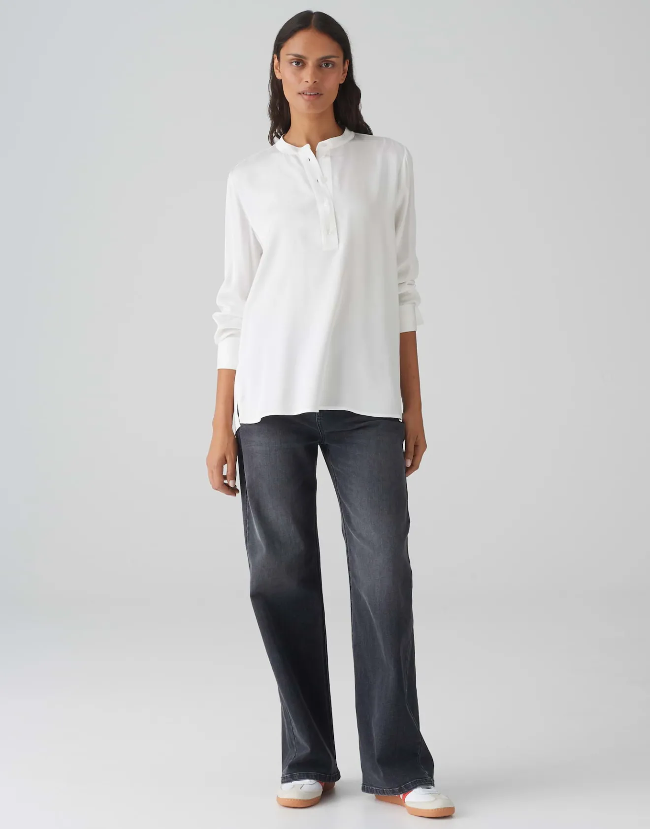 Discount Tunikabluse FANJI Regular aus Satin Blusen