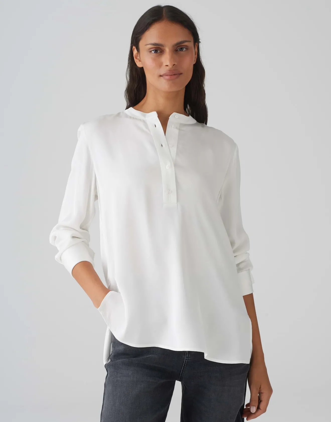 Discount Tunikabluse FANJI Regular aus Satin Blusen
