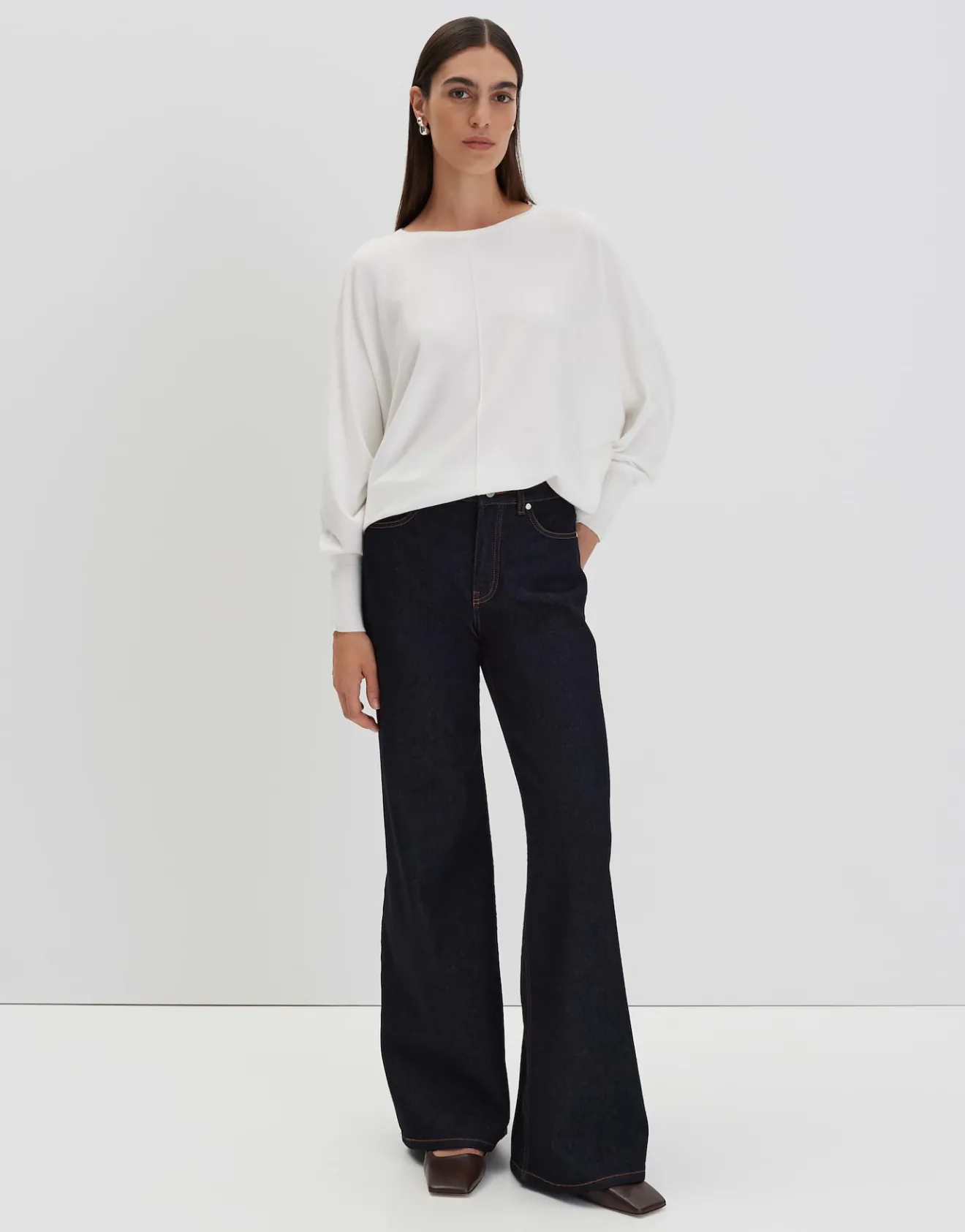 Discount Weicher Strickpullover TALIYA LINE Loose Strick