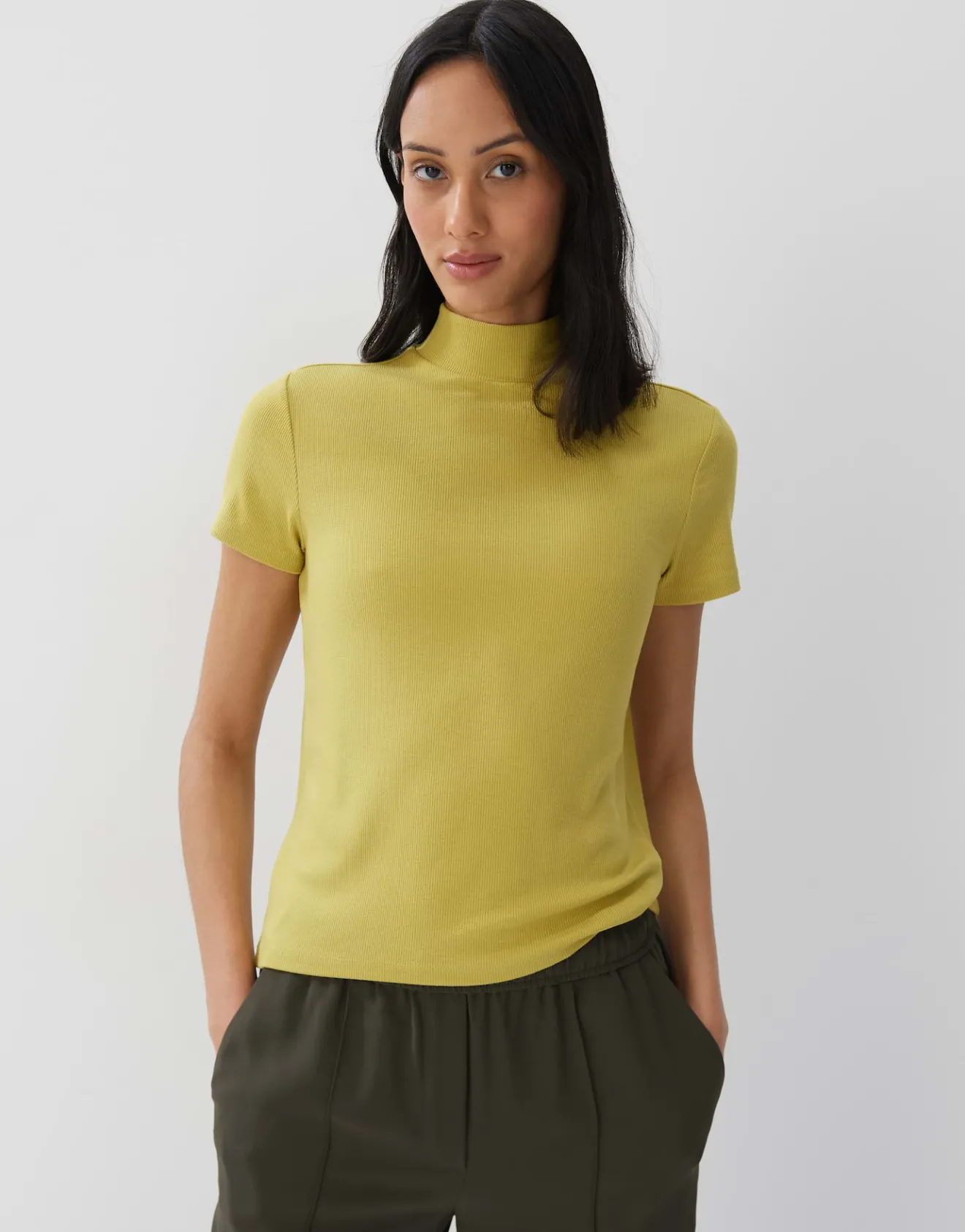 New Weiches Rippshirt KARLUSIA Slim aus Modal Mix Shirts