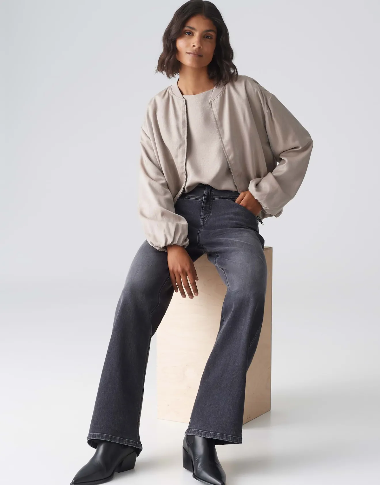 Cheap Wide Leg Jeans MARLI CLASSY High Rise mit hohem Stretch-Anteil Jeans