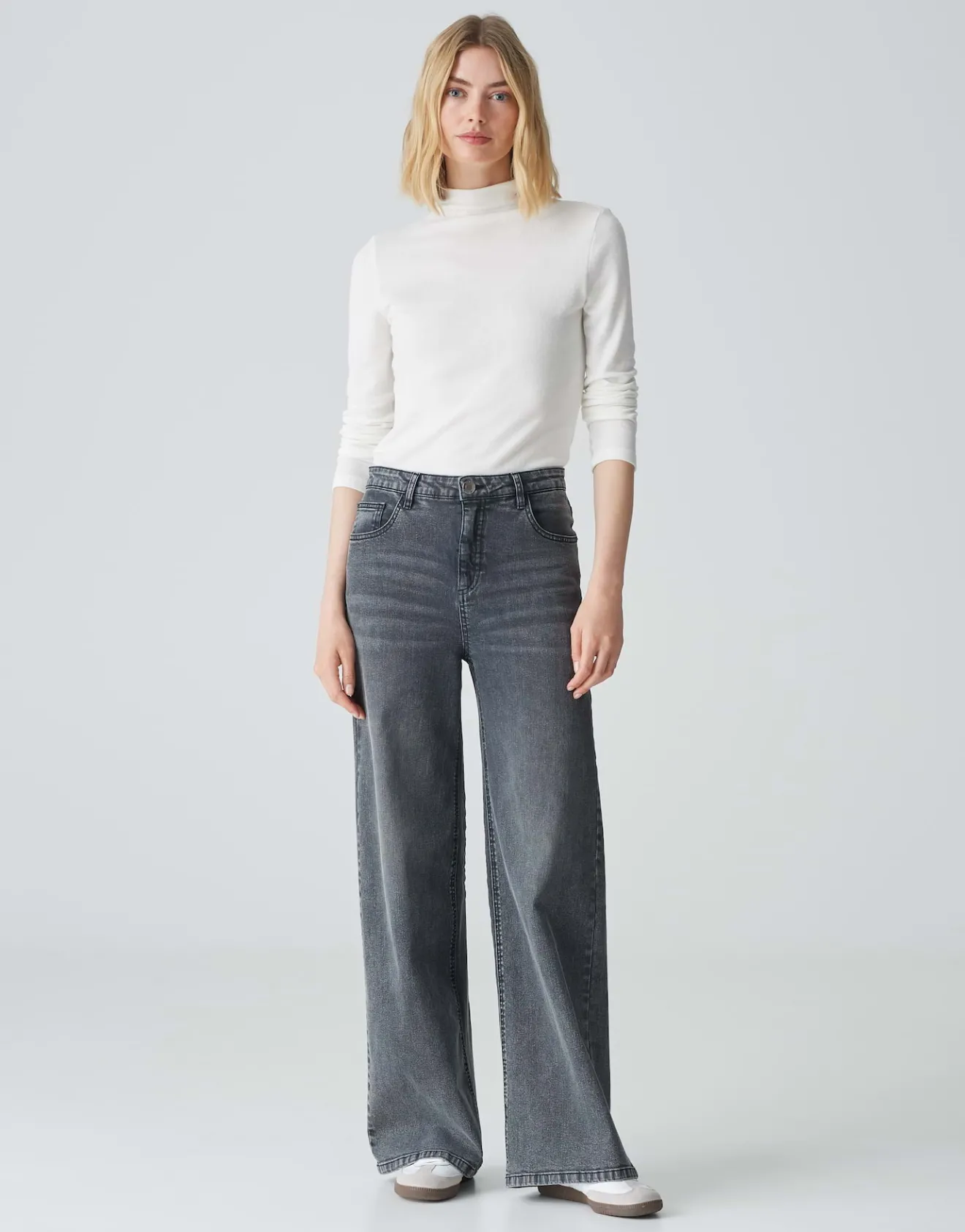 Outlet Wide Leg Jeans MARLI PALAZZO High Rise mit Stretch Jeans