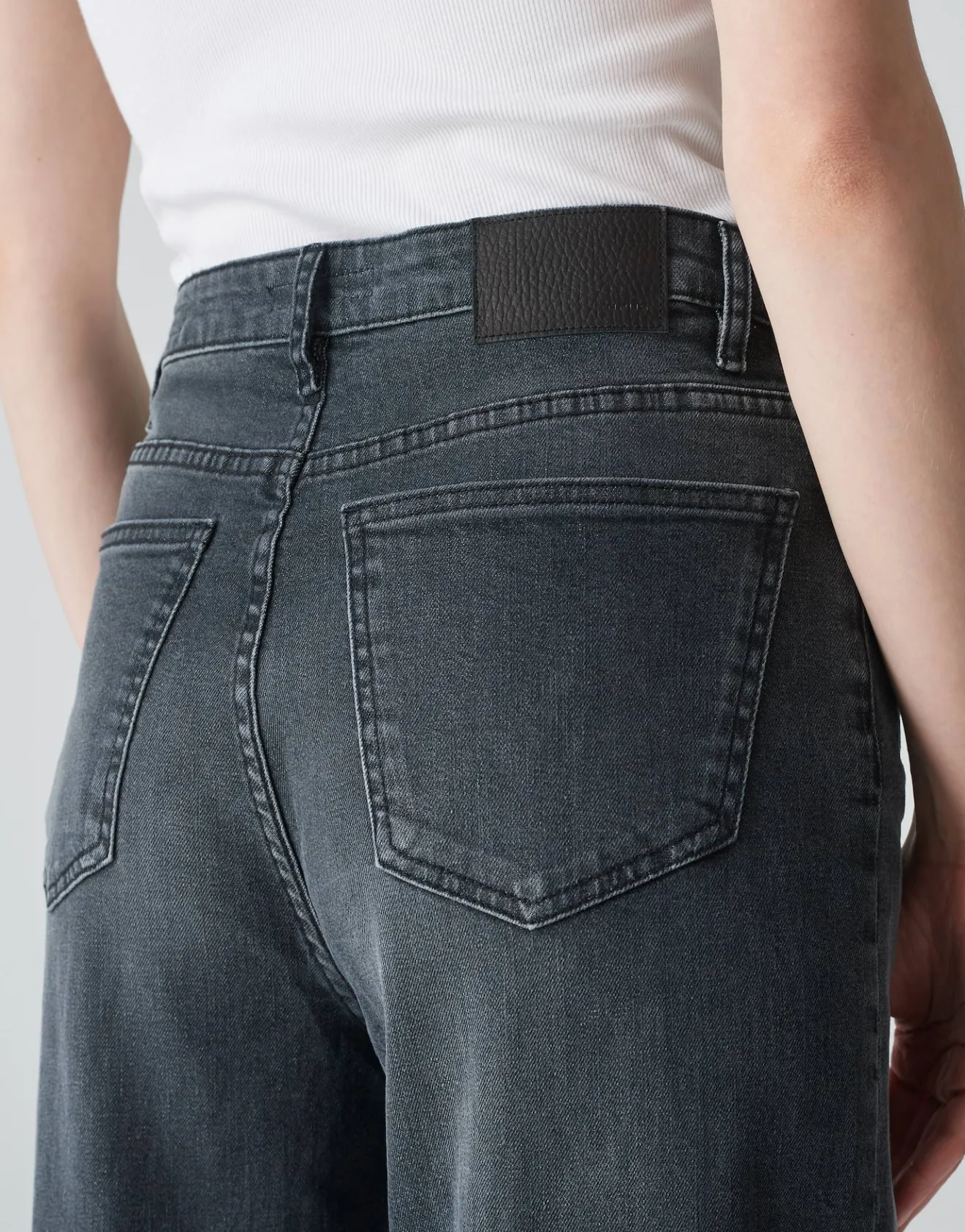Store Wide Leg Jeans MARLI TURN UP High Rise aus Spanish Cotton Mix Jeans