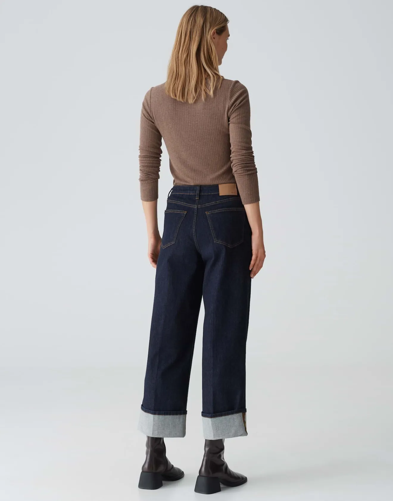 Flash Sale Wide Leg Jeans MIPO Mid Rise aus stretchigem Baumwoll Mix Jeans
