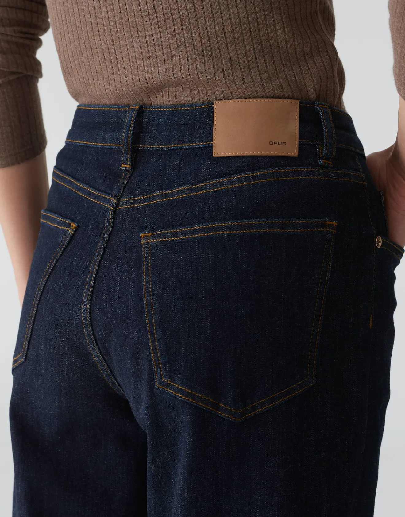 Flash Sale Wide Leg Jeans MIPO Mid Rise aus stretchigem Baumwoll Mix Jeans