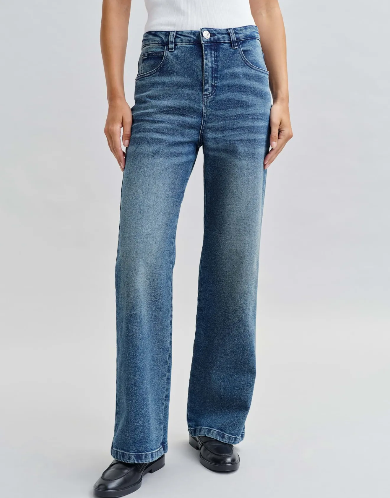 Cheap Wide Leg Jeans MIVY High Rise mit Stretch-Anteil Jeans