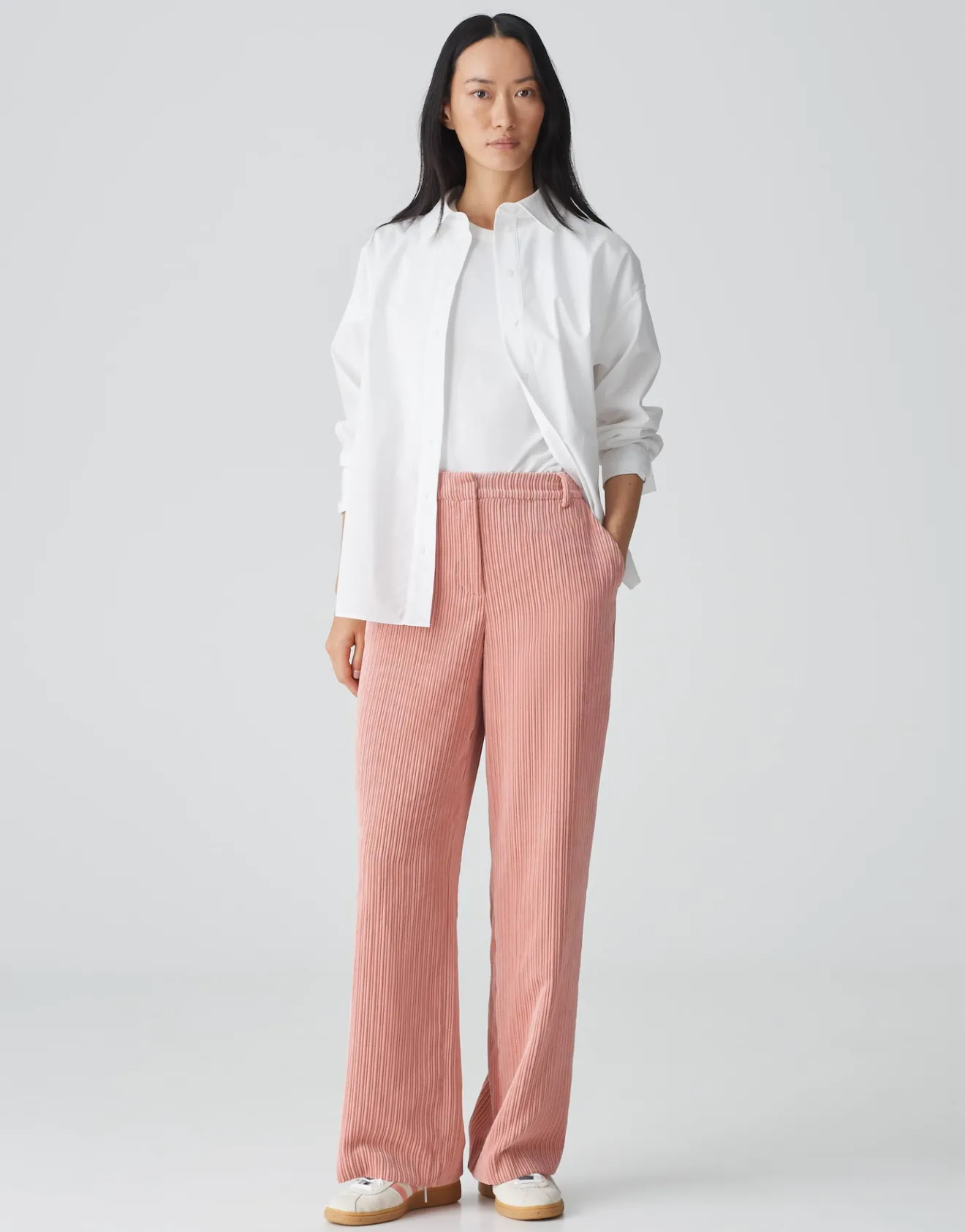 Outlet Wide Leg Pants MARNIA aus weichem Cord Hosen